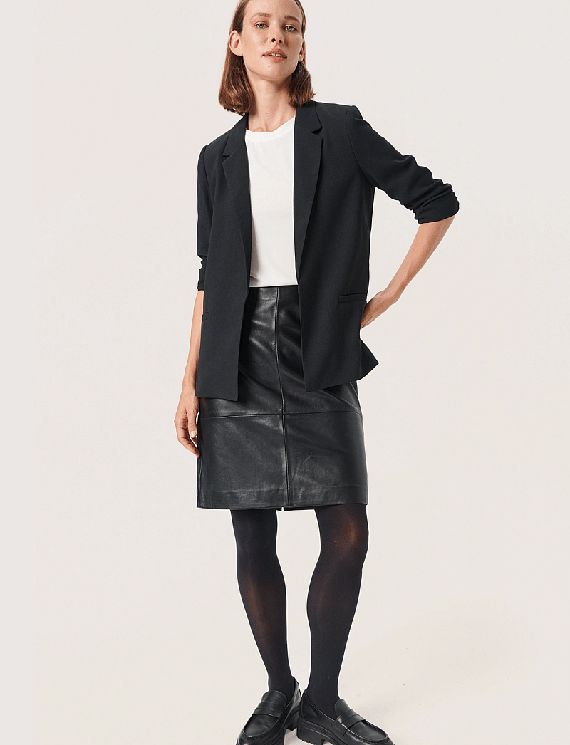 Soaked in Luxury - SLShirley Blazer - enkelknäppta kavajer - black - 3