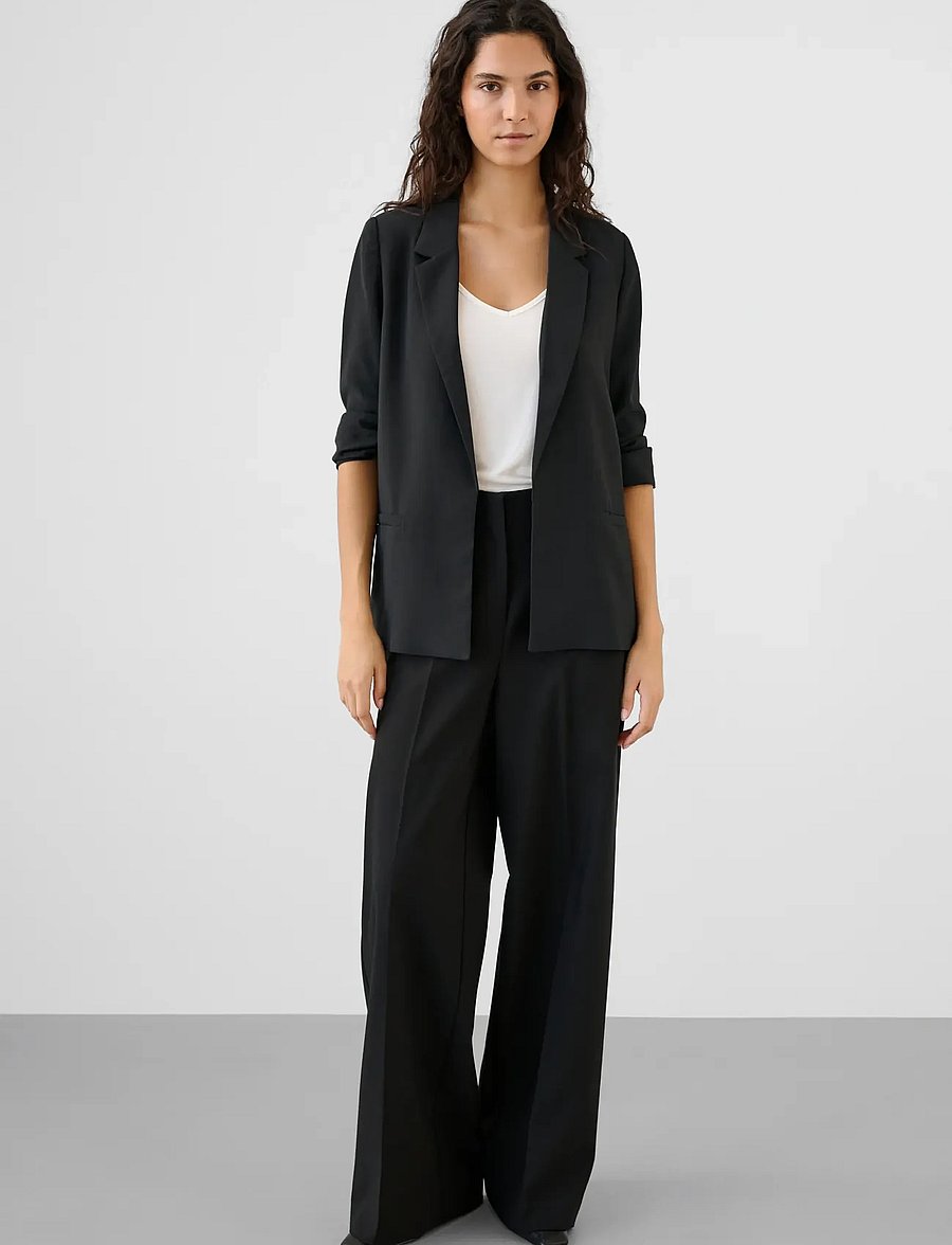 Soaked - SLShirley Blazer - single breasted blazers - black - 3