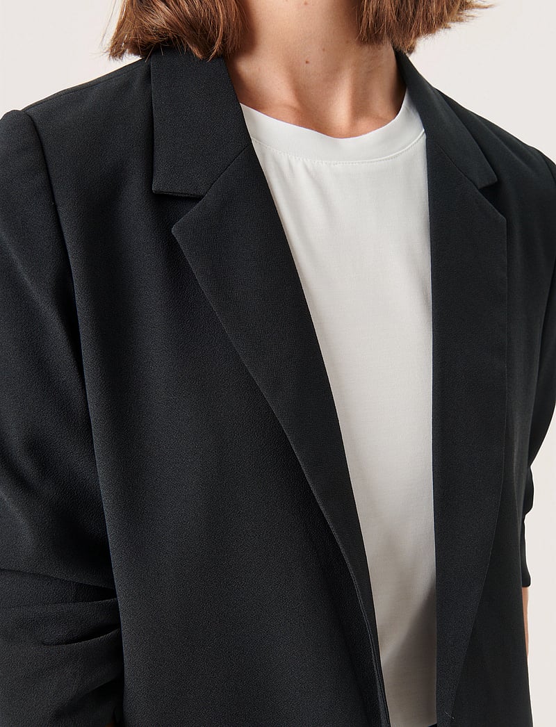 Soaked in Luxury - SLShirley Blazer - enkelknäppta kavajer - black - 5