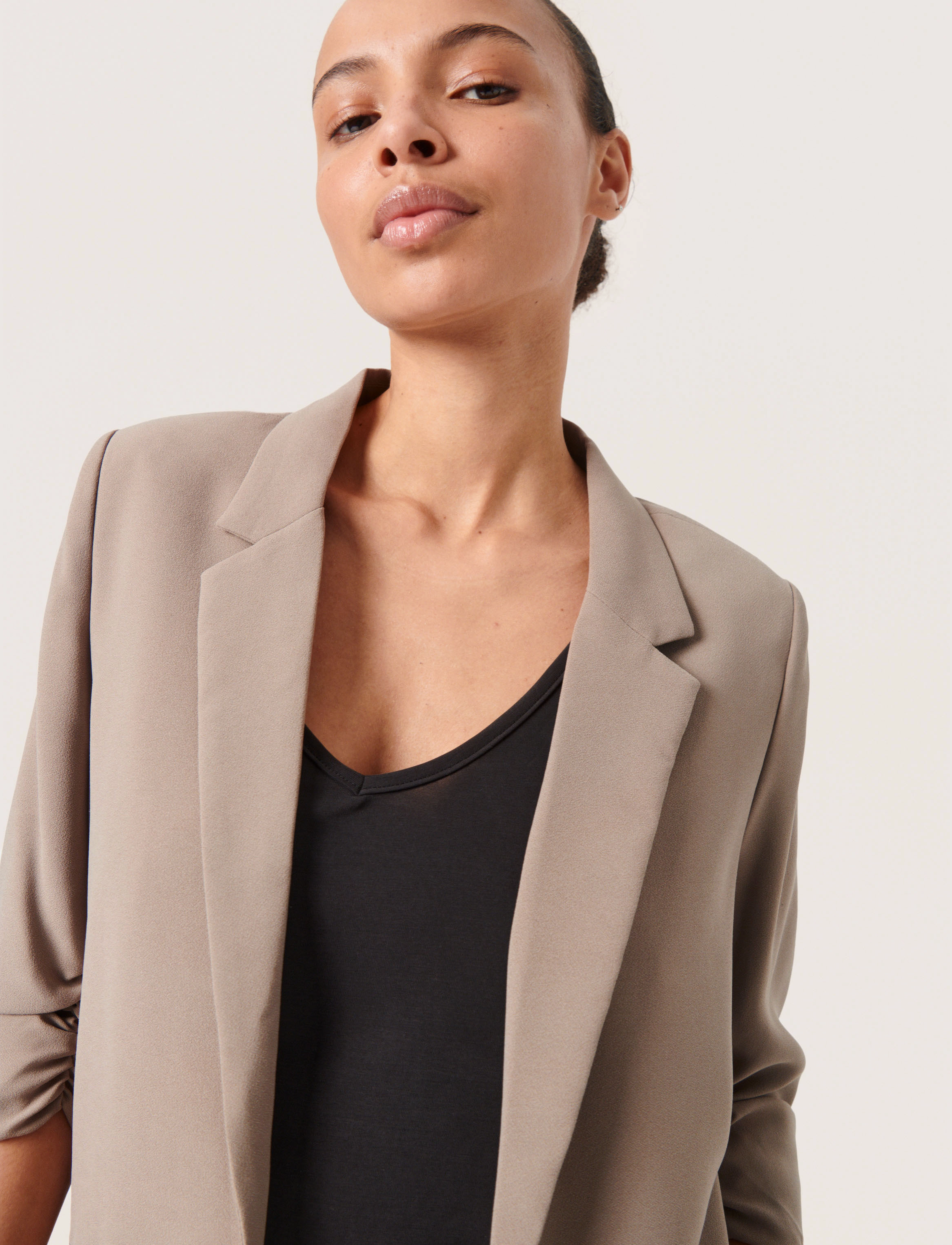 Soaked - SLShirley Blazer - enkeltradede blazere - brindle - 5