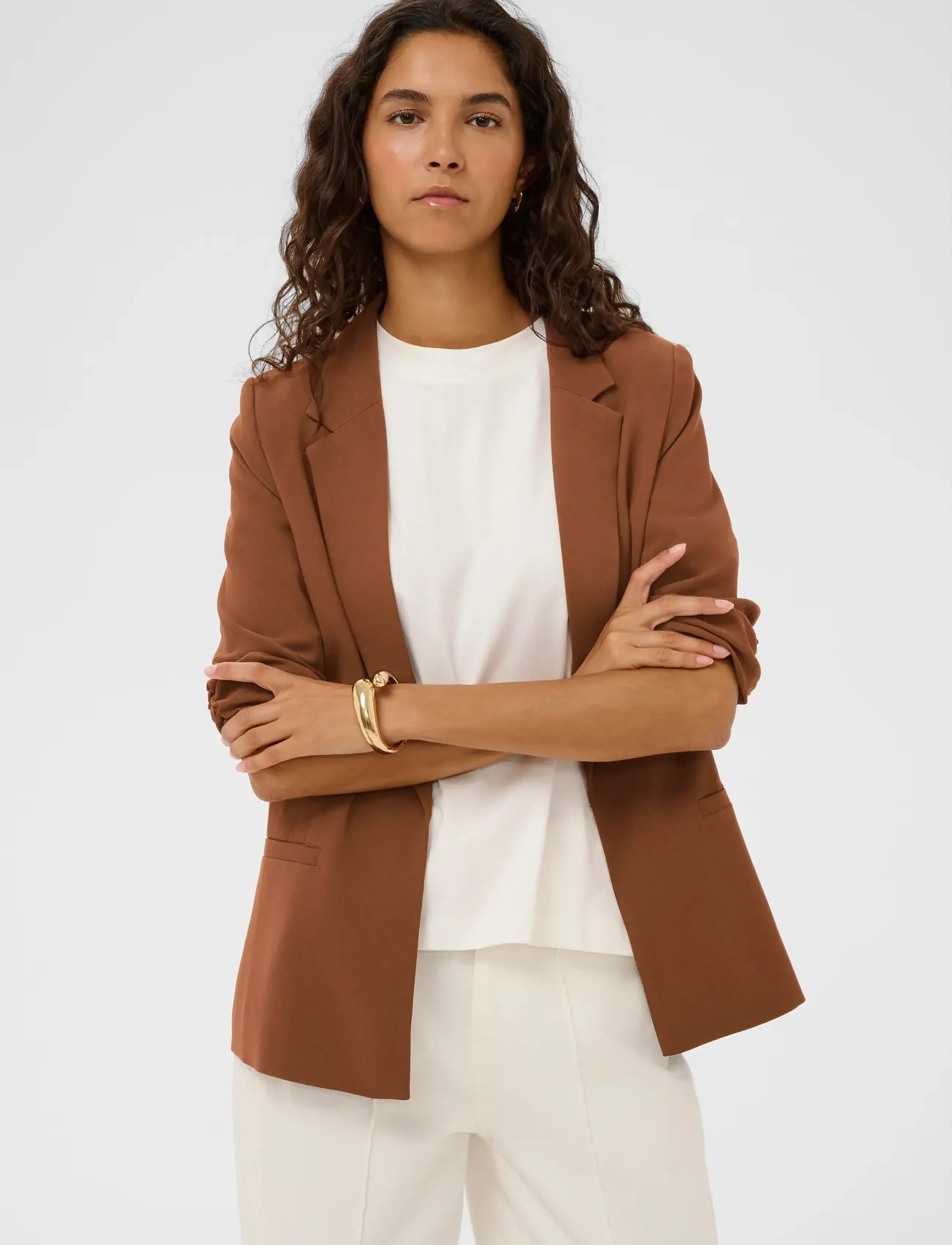 Soaked SLShirley Blazer - Soaked in Luxury - CAPPUCCINO / brown