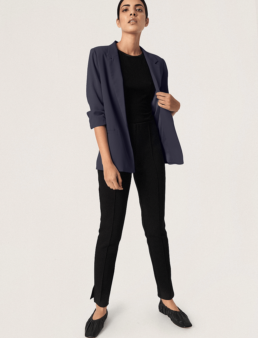 Soaked - SLShirley Blazer - Üherealised pintsakud - navy - 3