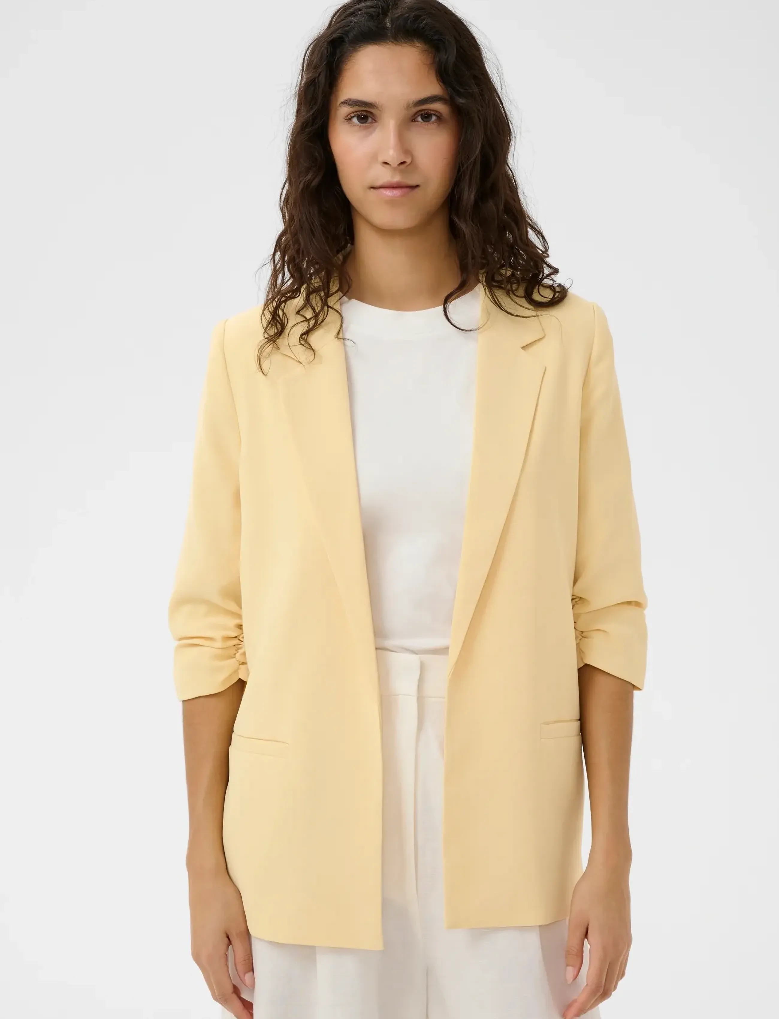 Soaked Slshirley Blazer, XS, Yellow, Blazere > Enkeltradede Blazere, Dame