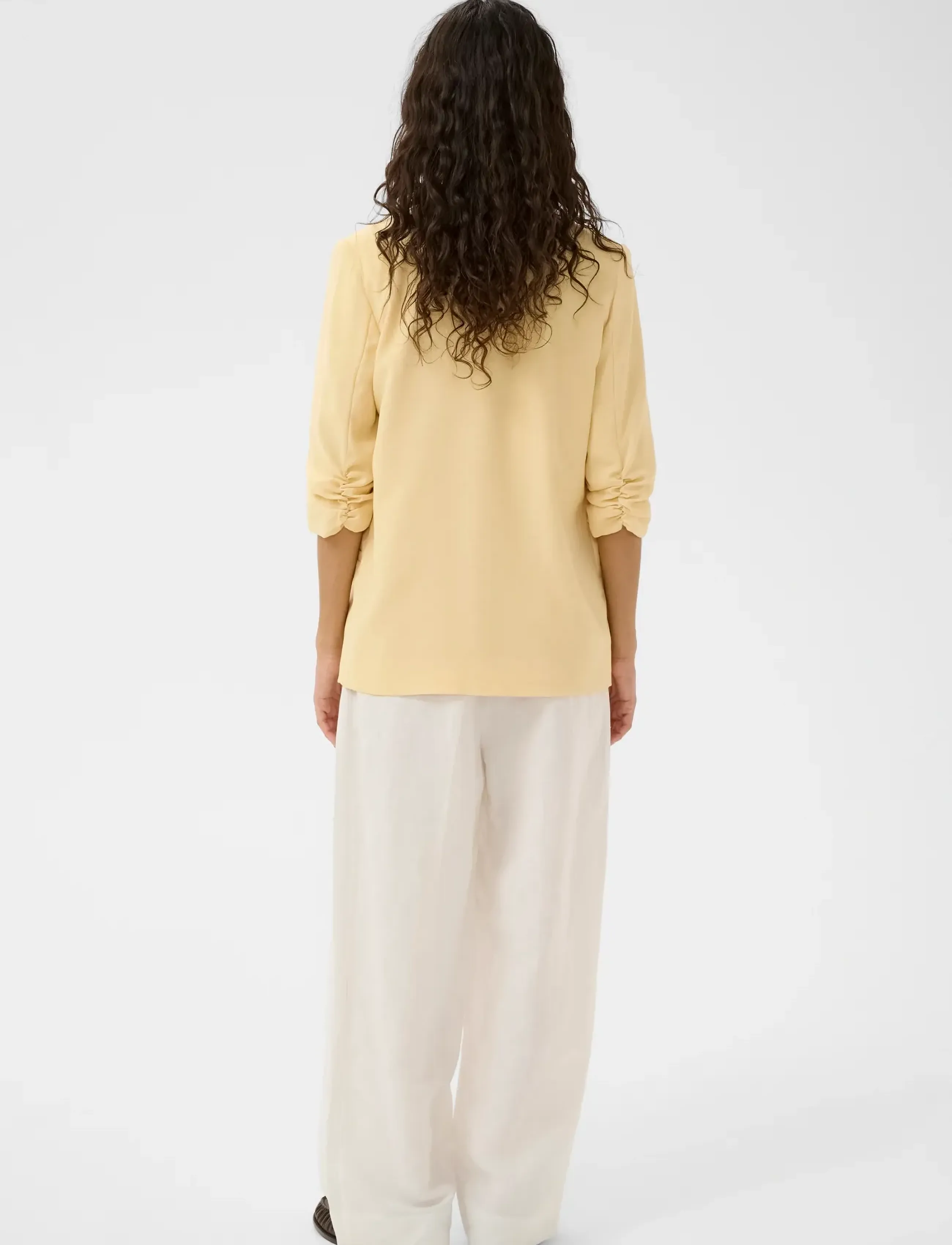 Soaked - SLShirley Blazer - einreihige blazer - reed yellow - 4