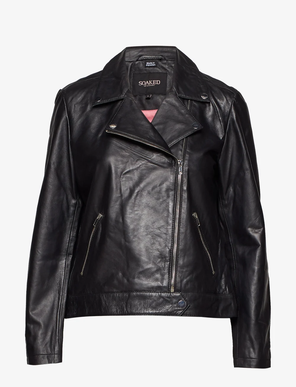 Soaked in Luxury - SLMaeve Leather Jacket LS - læderjakker - black - 1