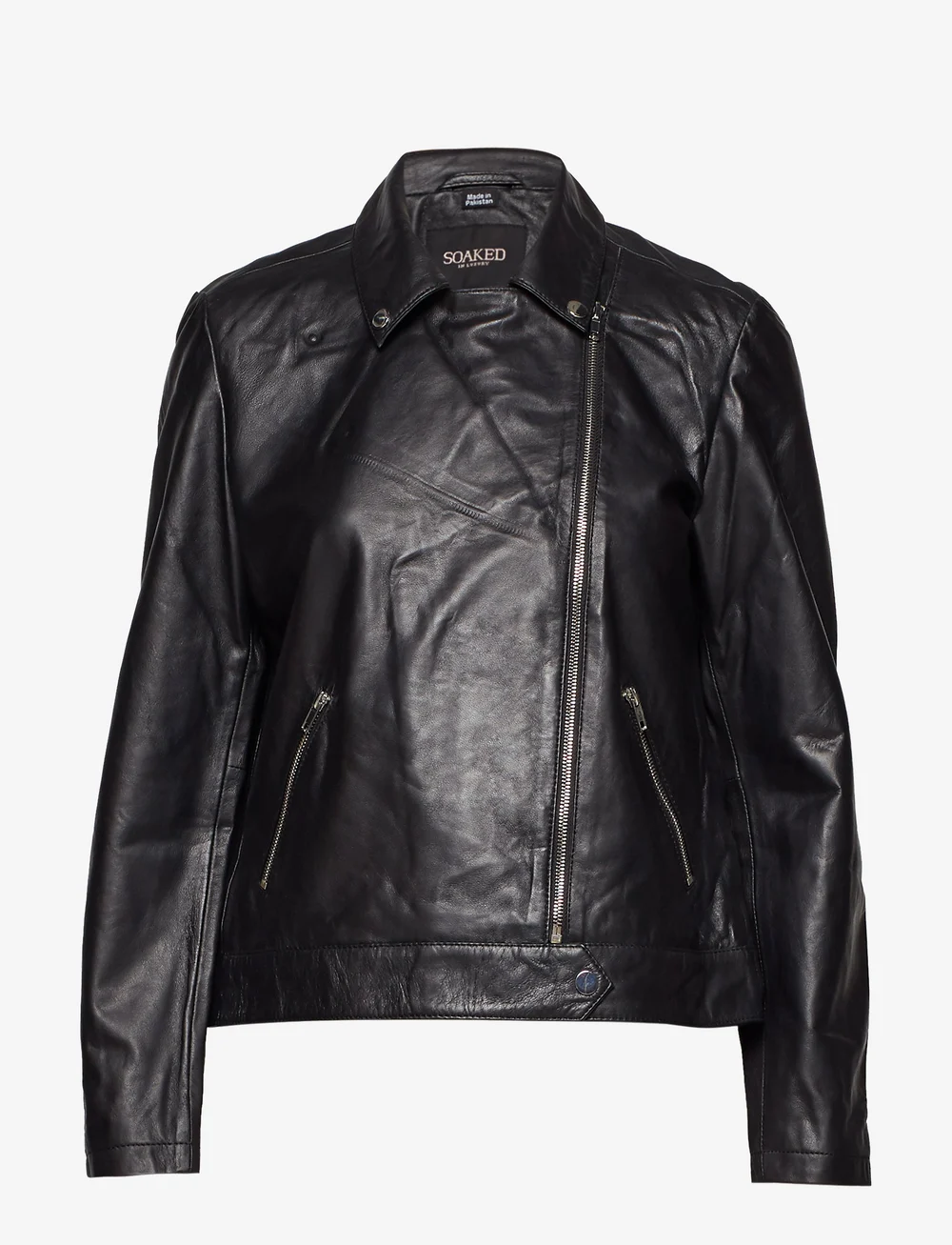 Soaked in Luxury - SLMaeve Leather Jacket LS - læderjakker - black - 2