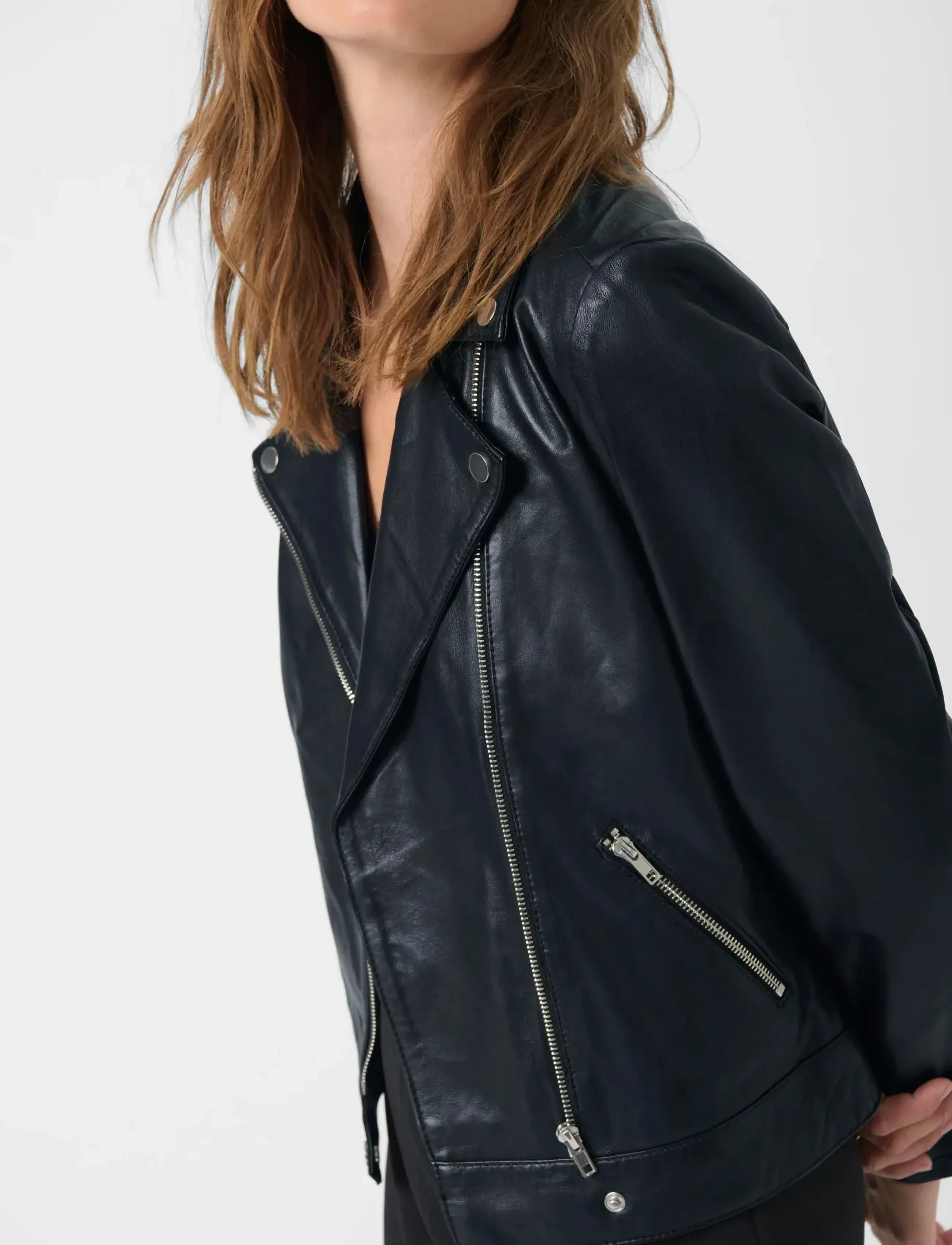 Soaked Slmaeve Leather Jacket Ls jackor dam – bild 5