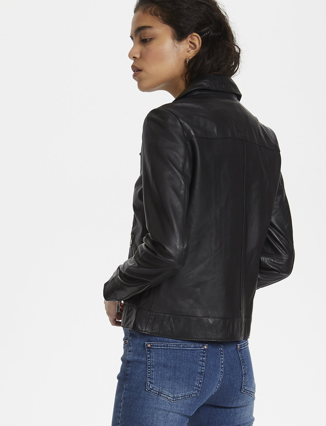 Soaked Slmaeve Leather Jacket Ls jackor dam – bild 6