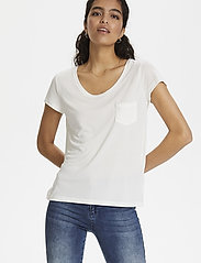 Soaked in Luxury - SLColumbine Tee - t-shirts - broken white - 5