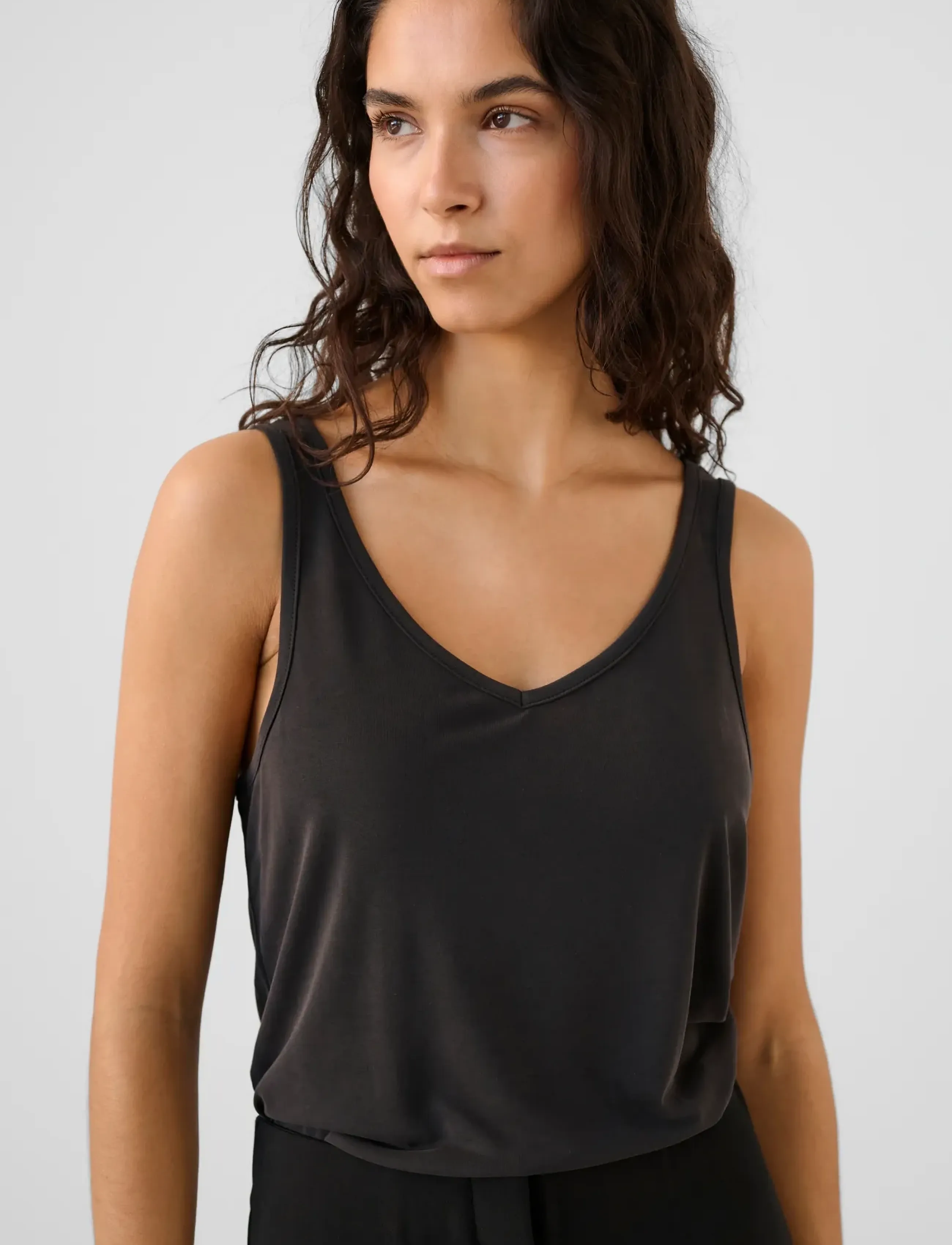Soaked - SLColumbine Tank Top - linnen - black - 5