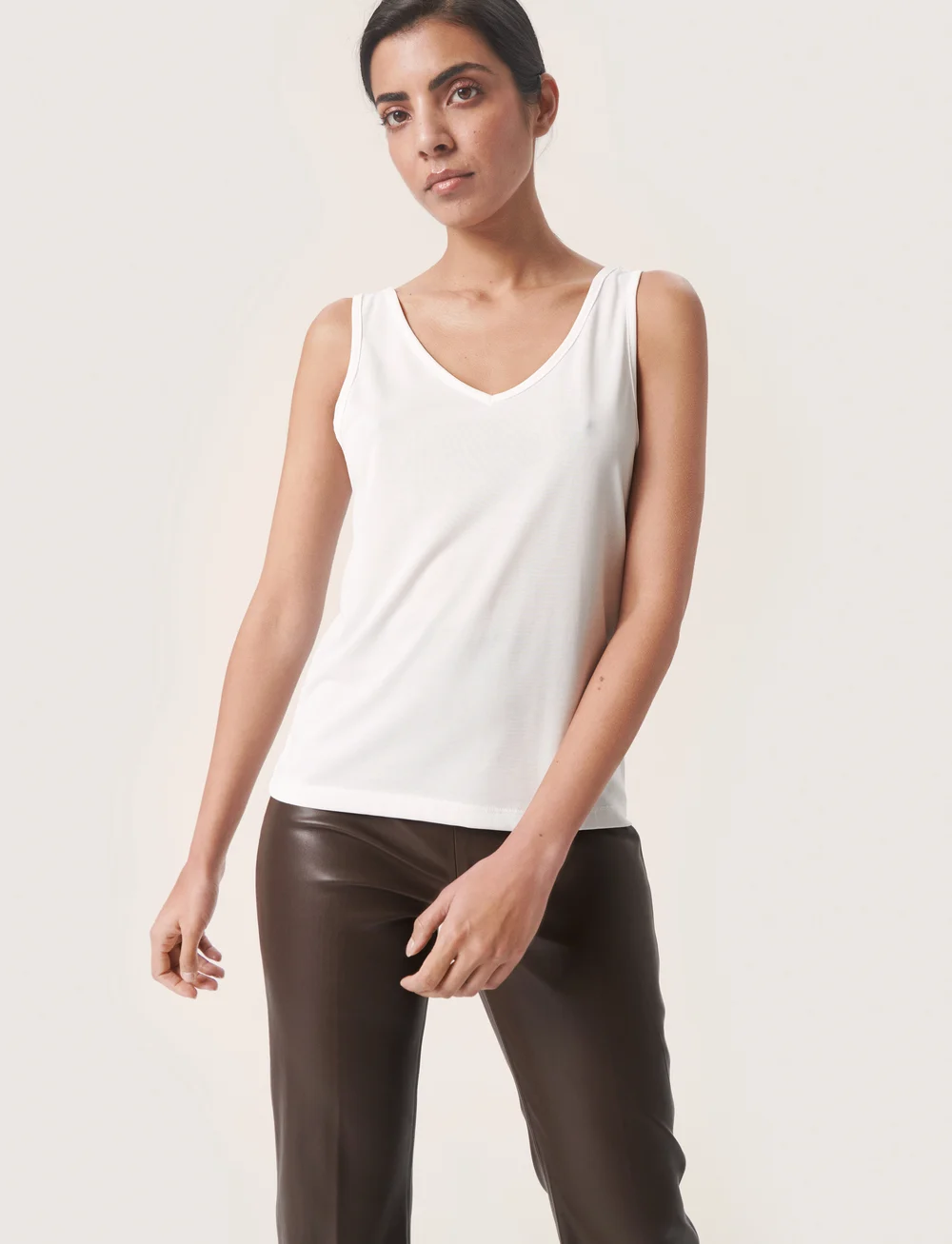 Soaked in Luxury - SLColumbine Tank Top - tanktops - broken white - 0