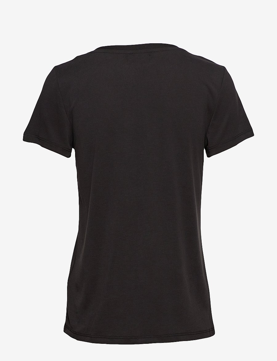 Soaked - SLColumbine V-neck SS - t-shirts - black - 2