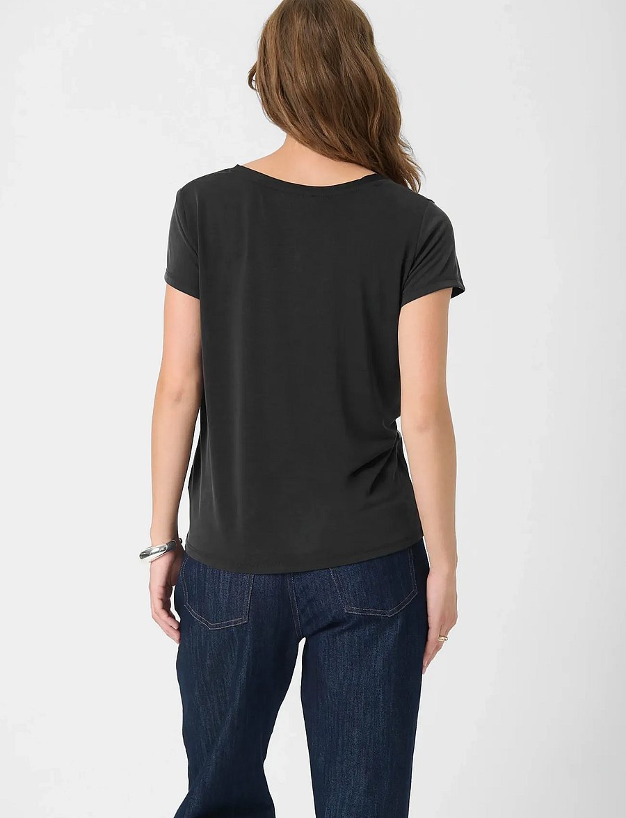 Soaked - SLColumbine V-neck SS - t-shirts - black - 3