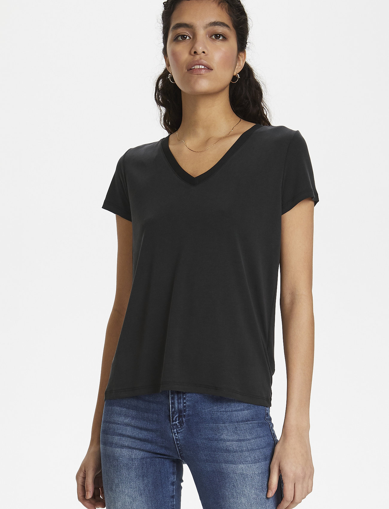 Soaked Slcolumbine V-Neck Ss t-shirts dam – bild 5