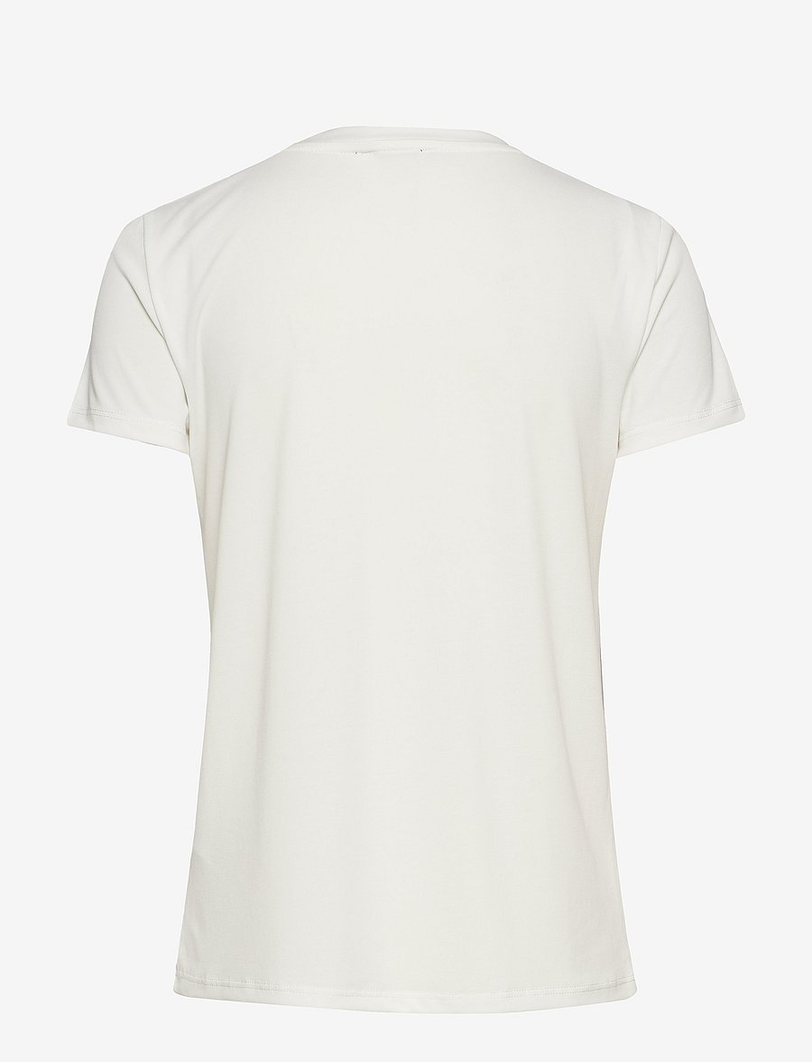 Soaked - SLColumbine V-neck SS - t-shirts - broken white - 2