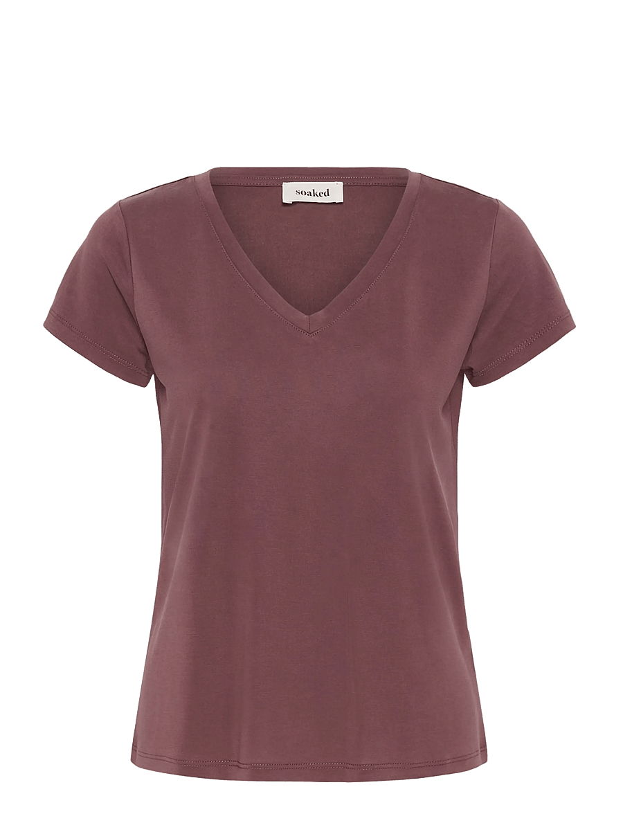 Soaked - SLColumbine V-neck SS - t-shirts - huckleberry - 1