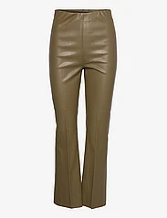 Soaked in Luxury - SLKaylee PU Kickflare Pants - odzież imprezowa w cenach outletowych - beech - 0