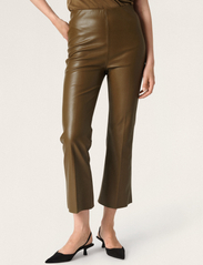 Soaked in Luxury - SLKaylee PU Kickflare Pants - party wear at outlet prices - beech - 2
