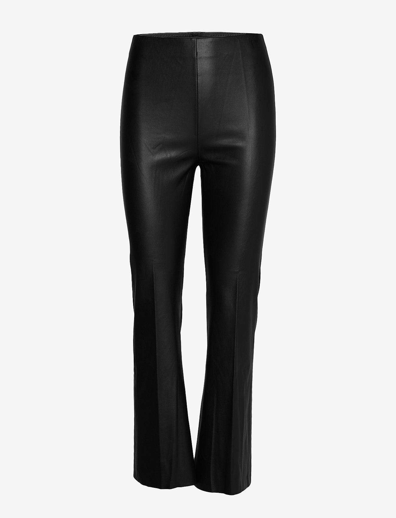 Soaked in Luxury - SLKaylee PU Kickflare Pants - festkläder till outletpriser - black - 0