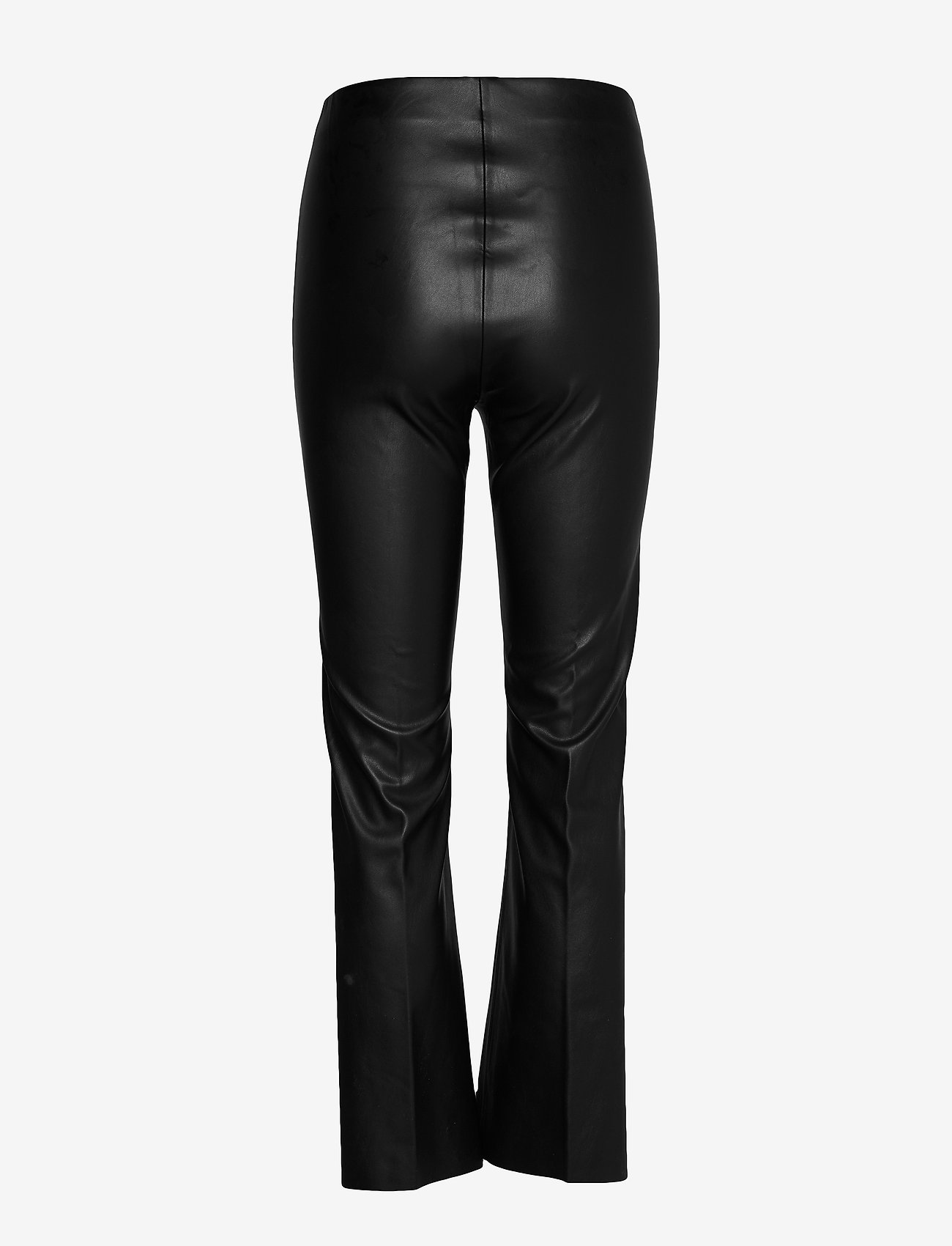 Soaked in Luxury - SLKaylee PU Kickflare Pants - leren broeken - black - 1