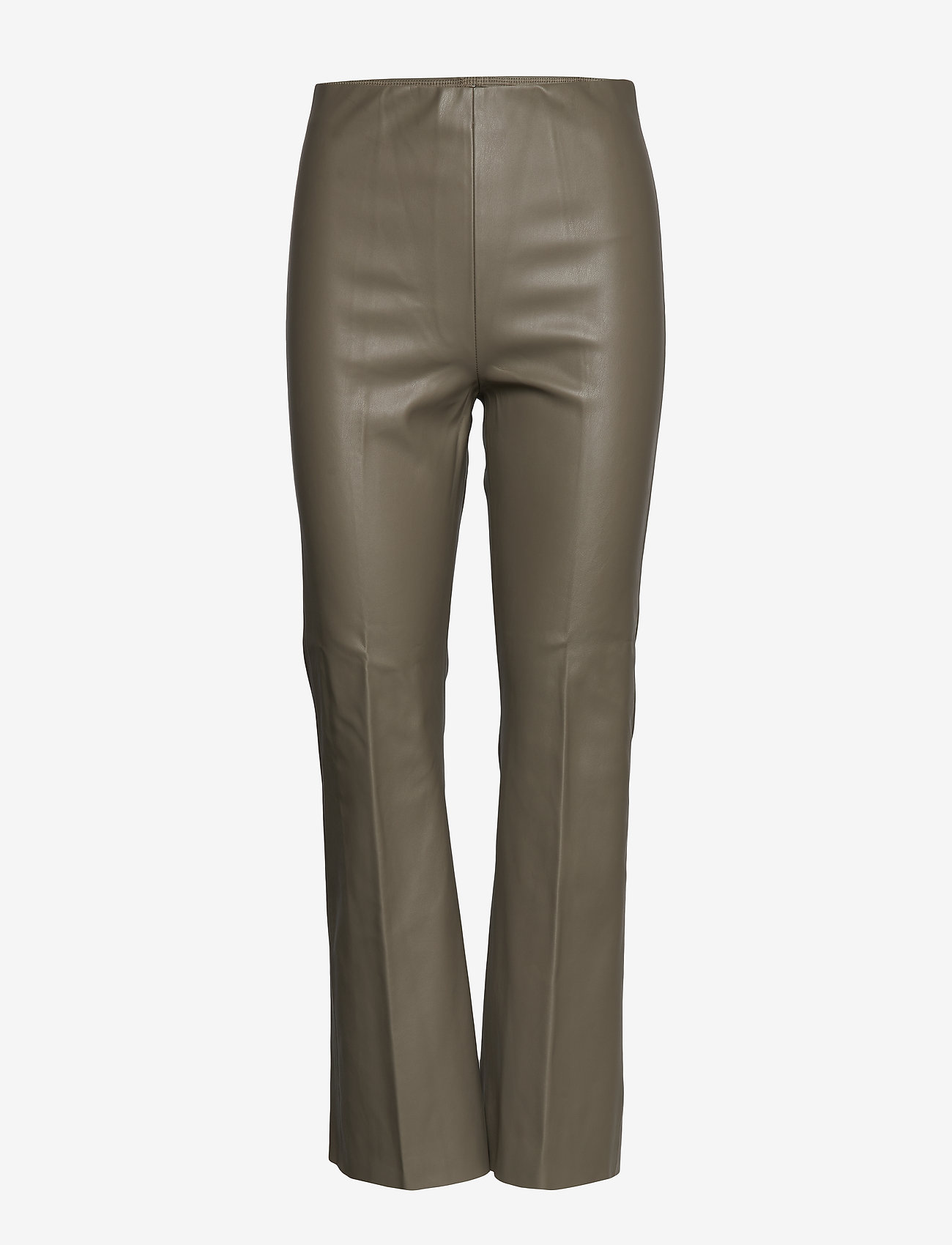Soaked in Luxury - SLKaylee PU Kickflare Pants - odzież imprezowa w cenach outletowych - brindle - 0