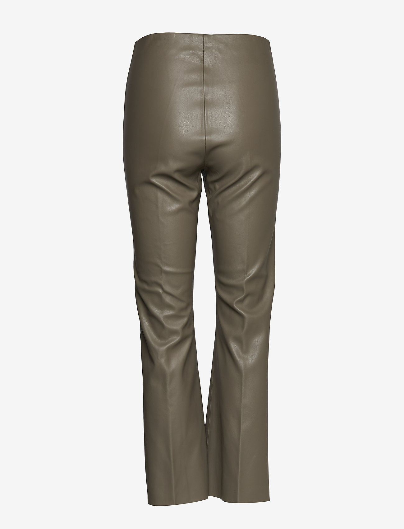 Soaked in Luxury - SLKaylee PU Kickflare Pants - nahkpüksid - brindle - 1