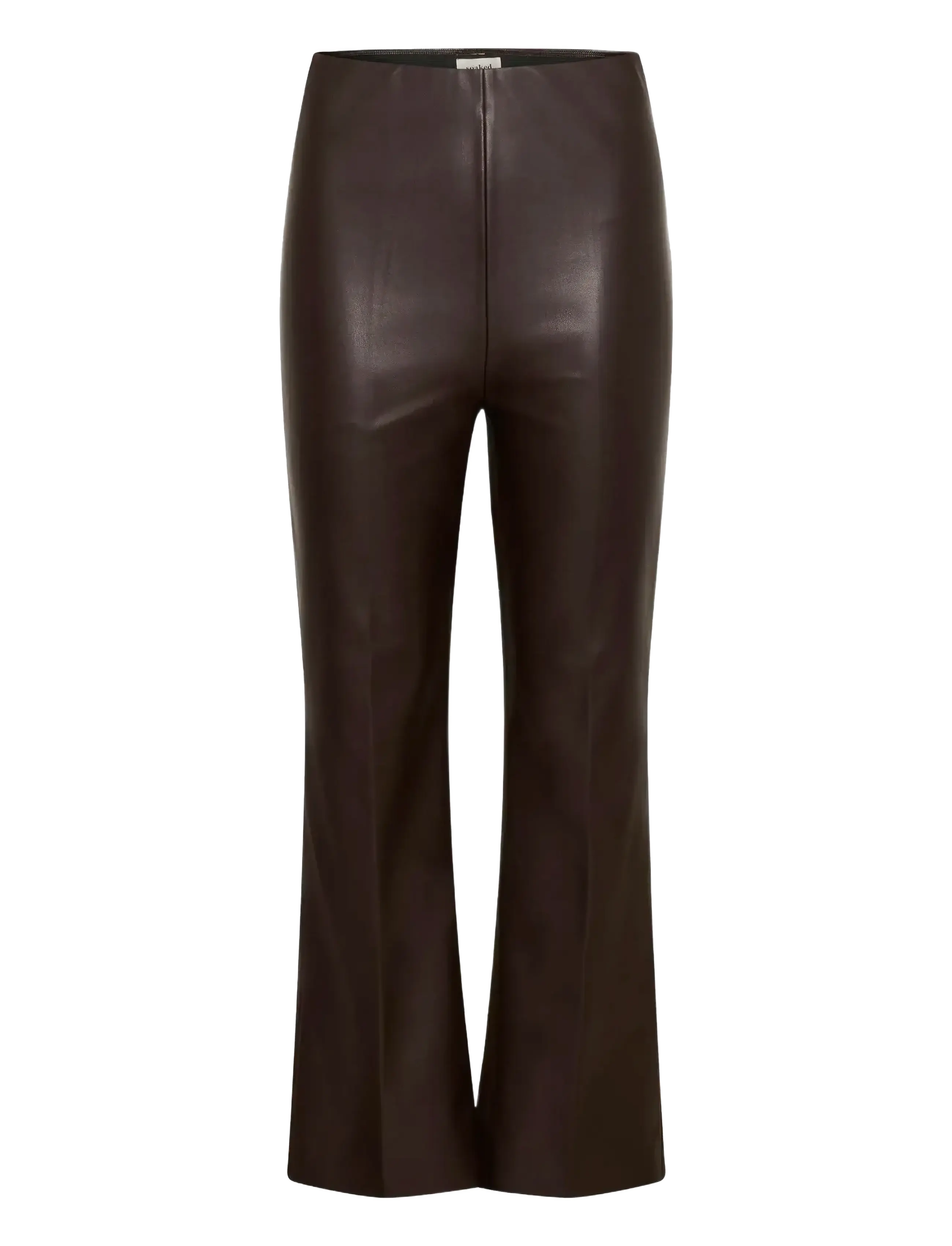 Soaked in Luxury SLKaylee PU Kickflare Pants - Soaked in Luxury - CHOCOLATE TORTE / brown