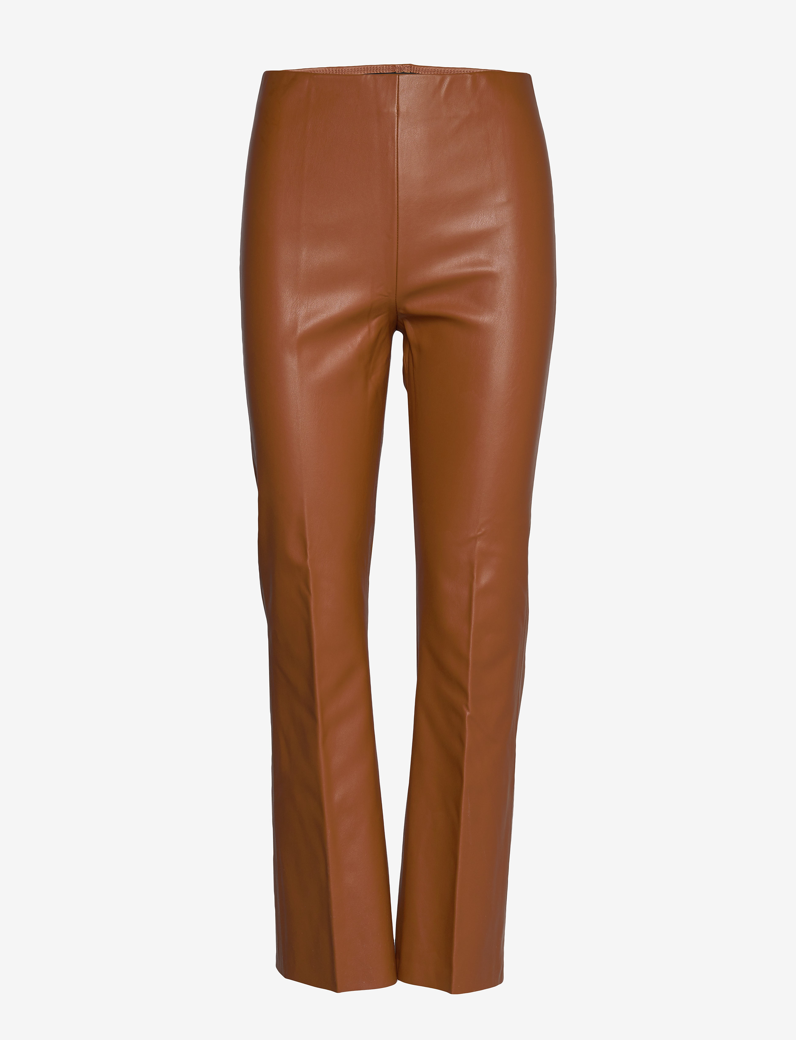 Soaked SLKaylee PU Kickflare Pants - Hosen - MOCHA BISQUE / brown