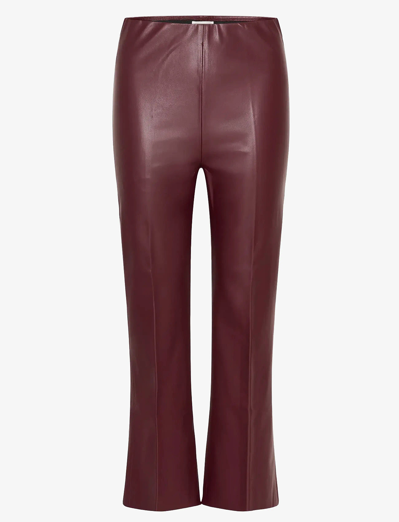 Soaked in Luxury - SLKaylee PU Kickflare Pants - nahkpüksid - winetasting - 1