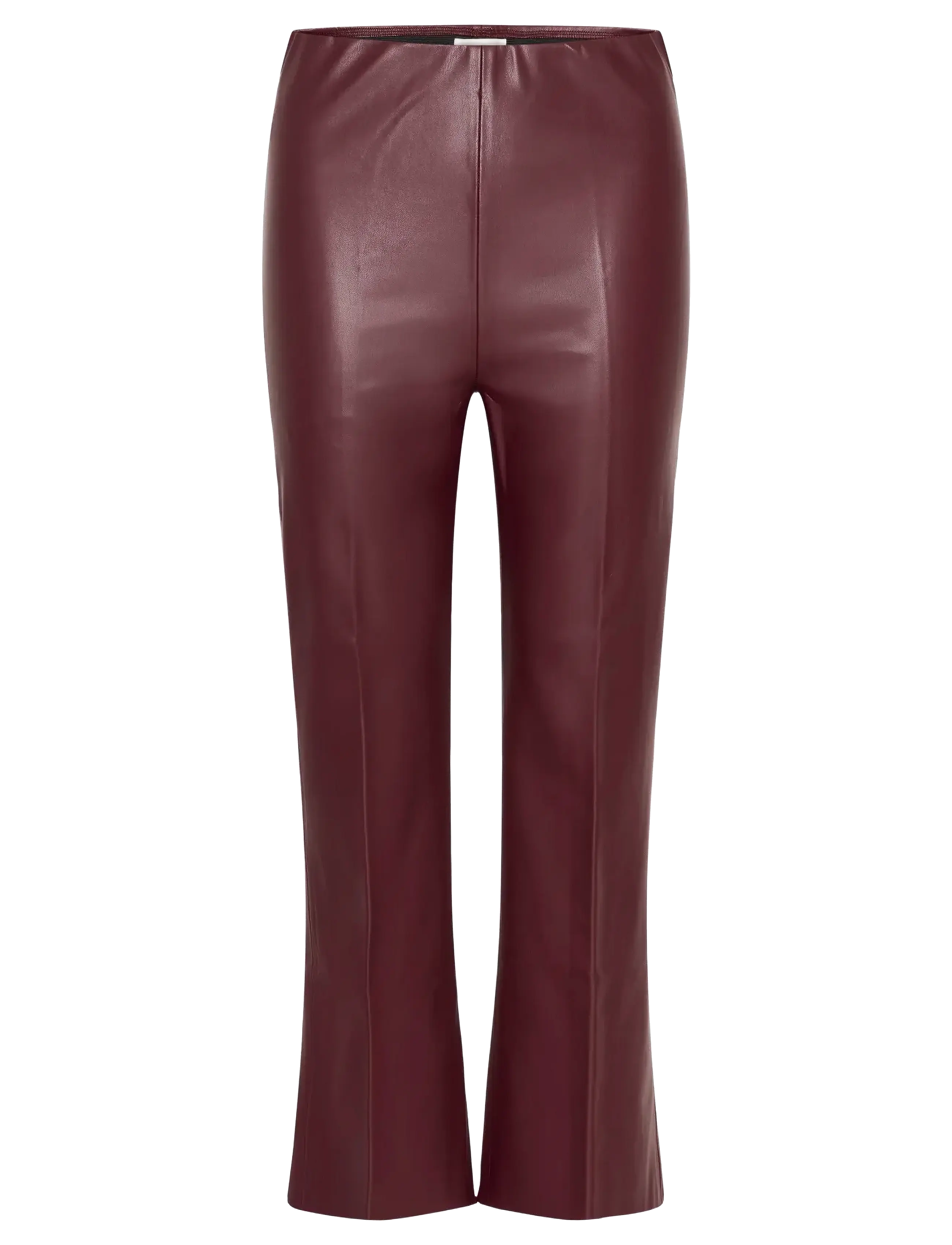 Soaked in Luxury SLKaylee PU Kickflare Pants - Soaked in Luxury - WINETASTING / burgundy