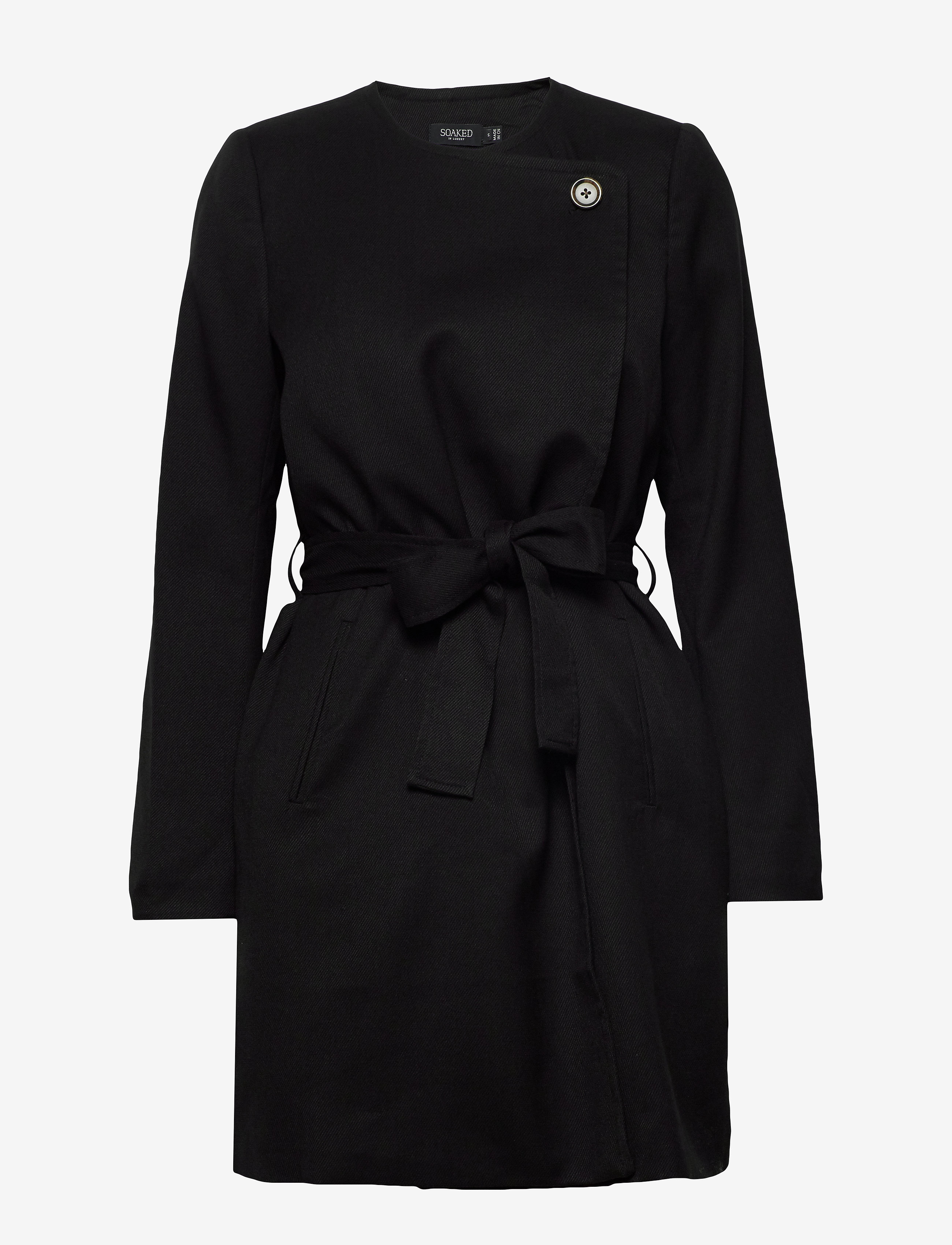 Soaked - SLMerle Coat - black - 1