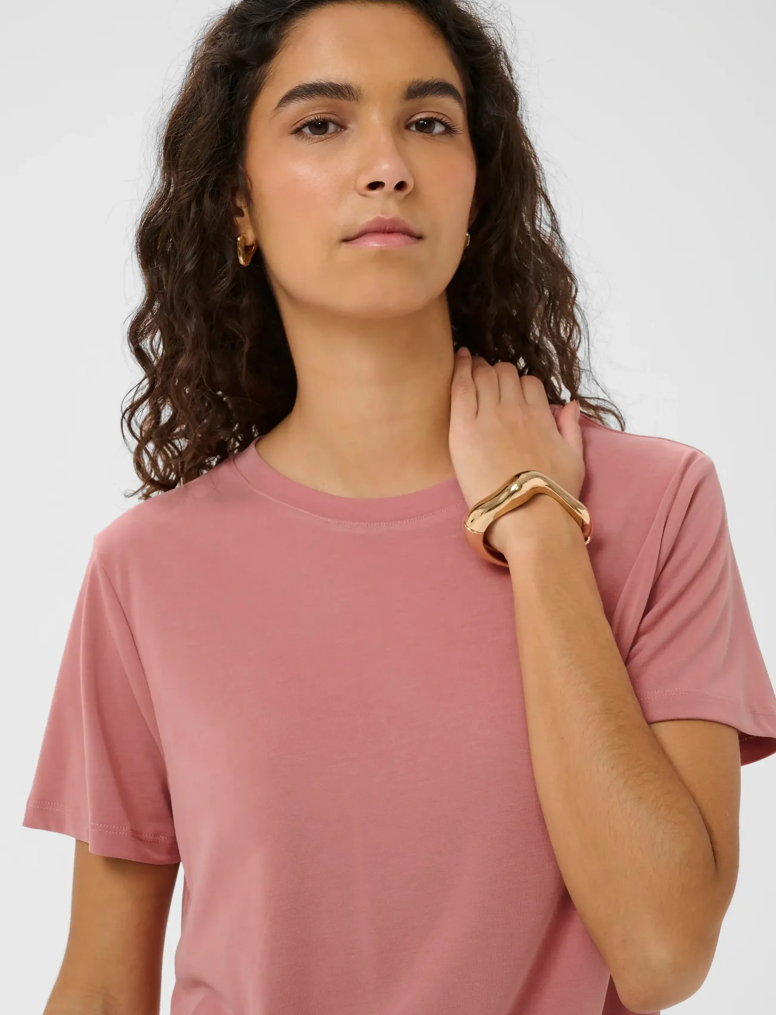 Soaked - SLColumbine Crew-Neck T-Shirt SS - t-shirts - ash rose - 5