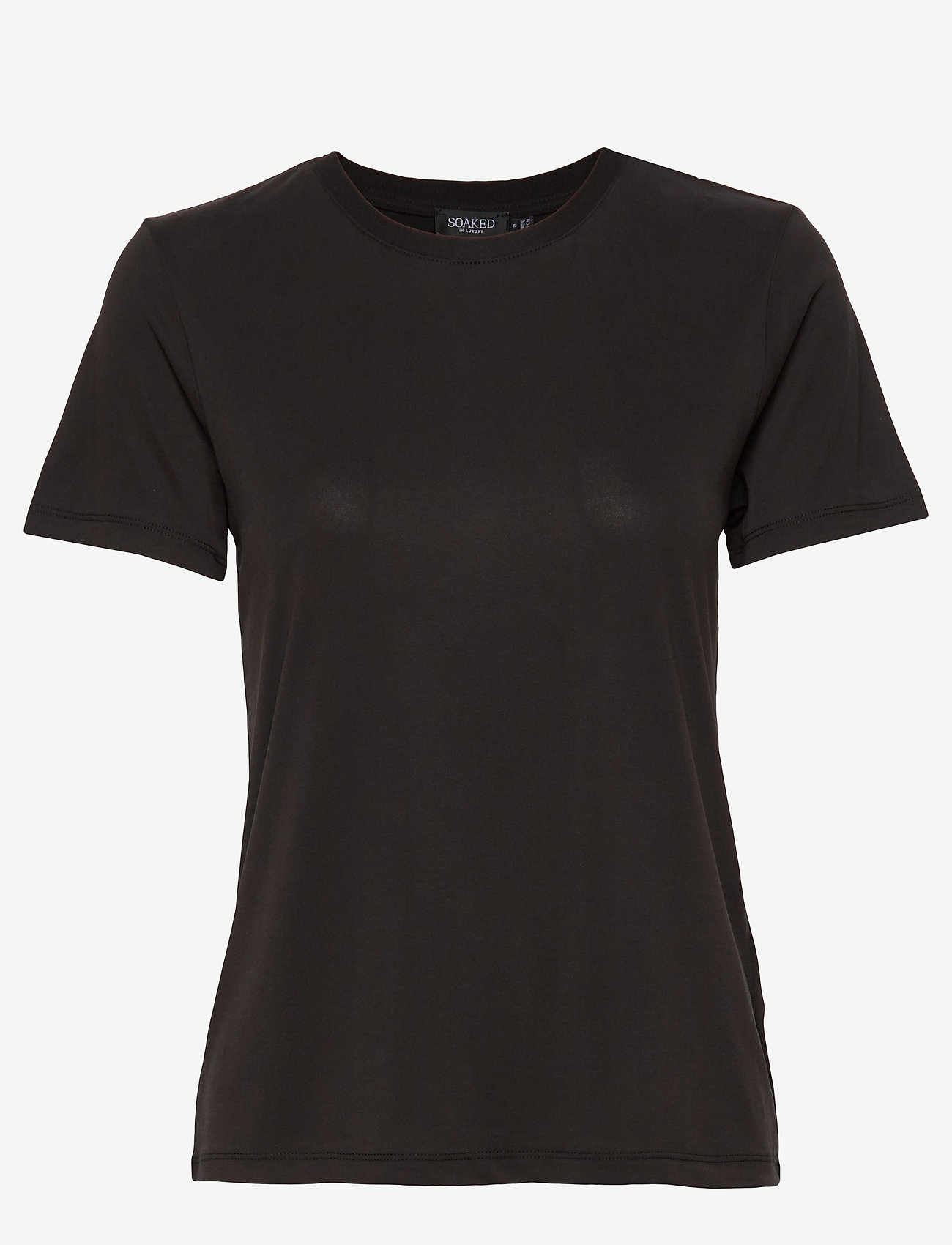 Soaked in Luxury - SLColumbine Crew-Neck T-Shirt SS - laagste prijzen - black - 0