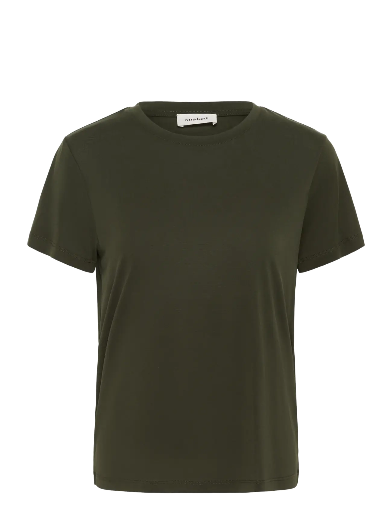 Soaked SLColumbine Crew-Neck T-Shirt SS - Soaked in Luxury - ROSIN / khaki/green