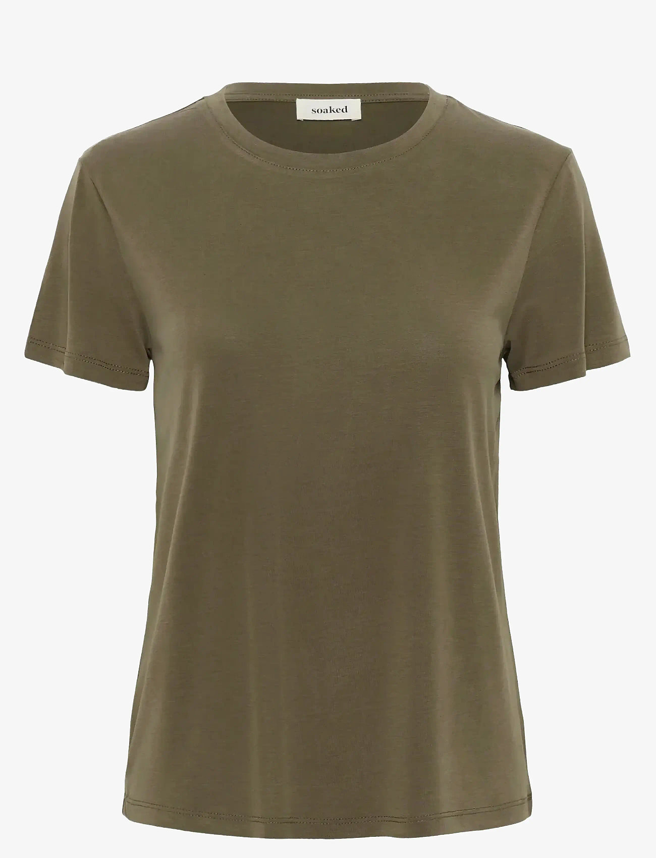 Soaked in Luxury - SLColumbine Crew-Neck T-Shirt SS - t-shirts - tarmac - 1