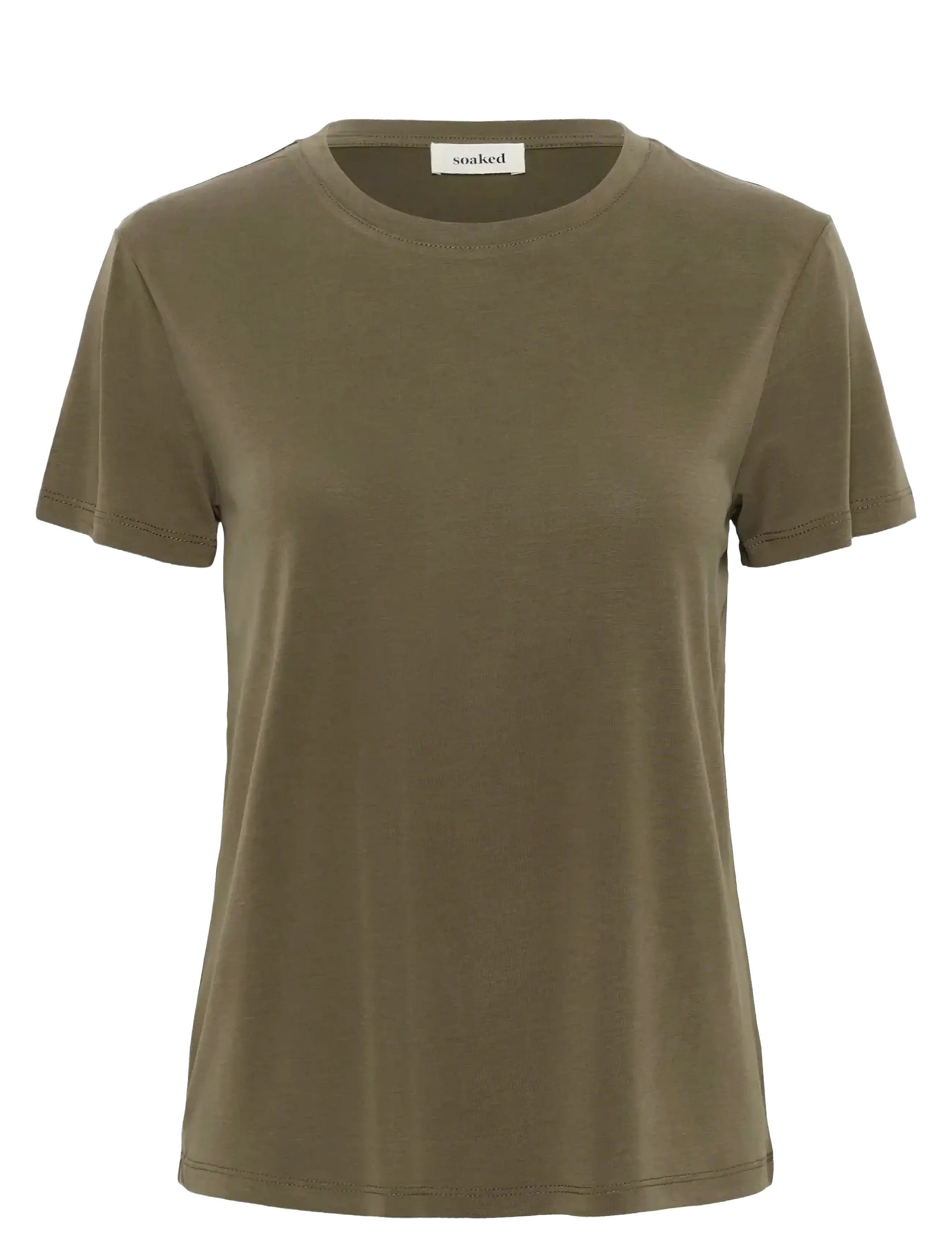 Soaked SLColumbine Crew-Neck T-Shirt SS - Erbjudanden - TARMAC / brown