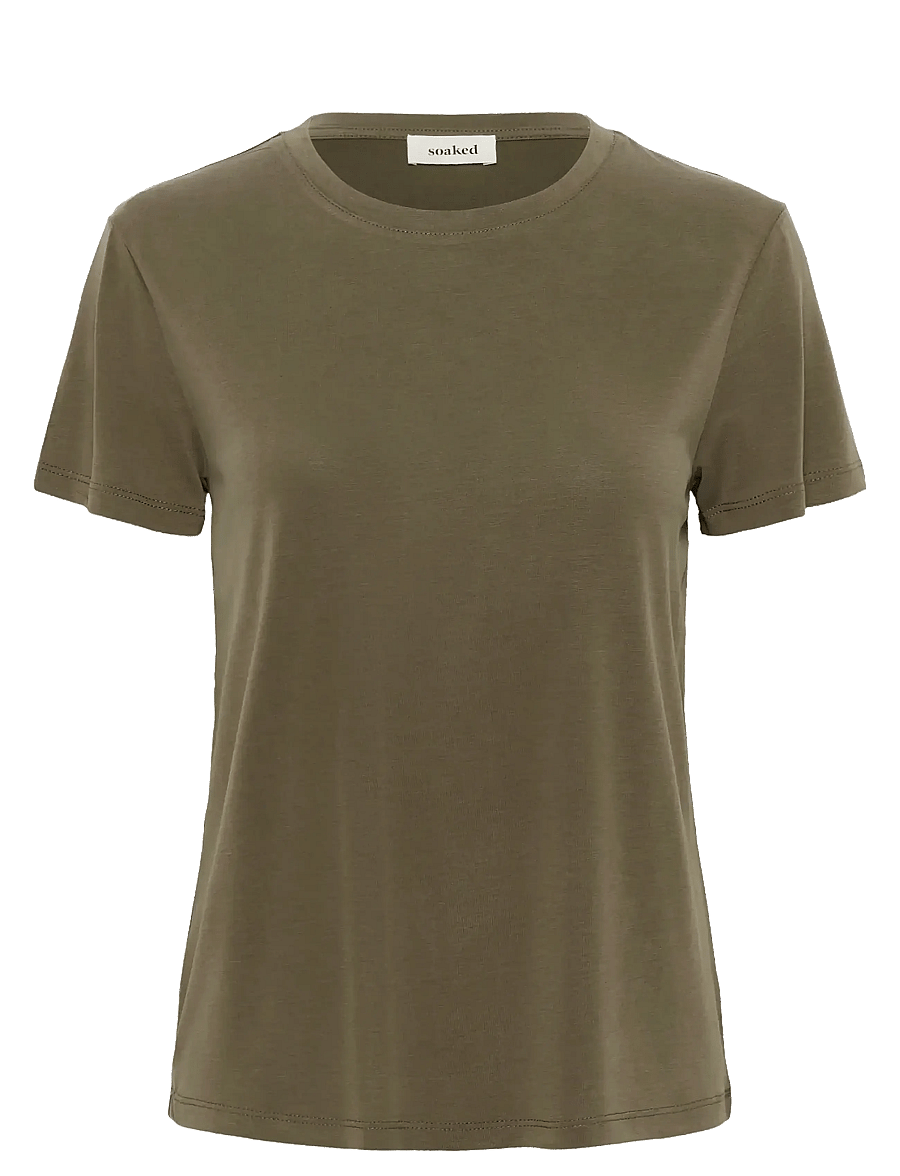 Soaked - SLColumbine Crew-Neck T-Shirt SS - t-shirts - tarmac - 1