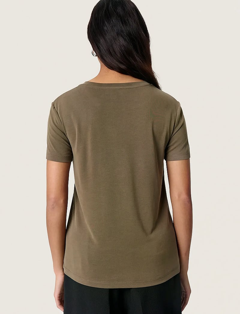 Soaked in Luxury - SLColumbine Crew-Neck T-Shirt SS - t-shirts - tarmac - 4