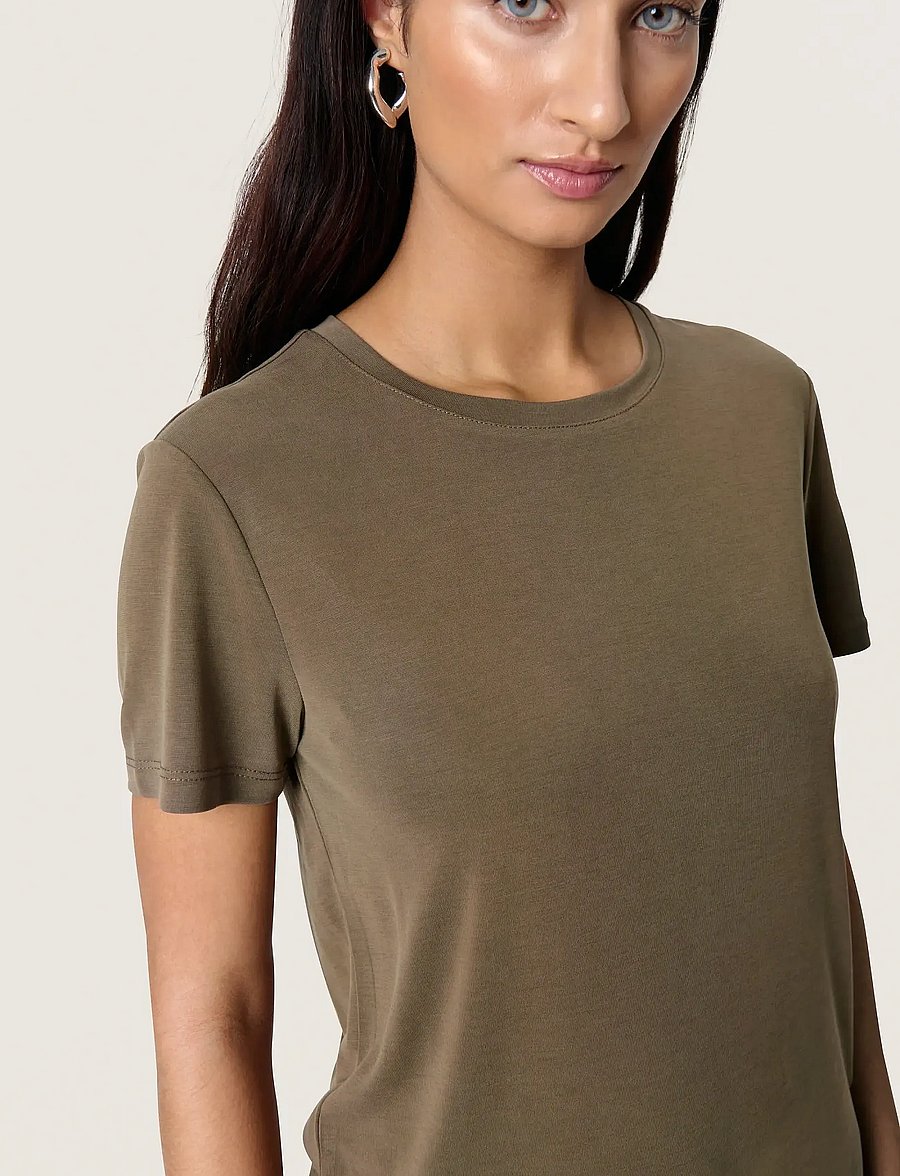 Soaked - SLColumbine Crew-Neck T-Shirt SS - t-shirts - tarmac - 5