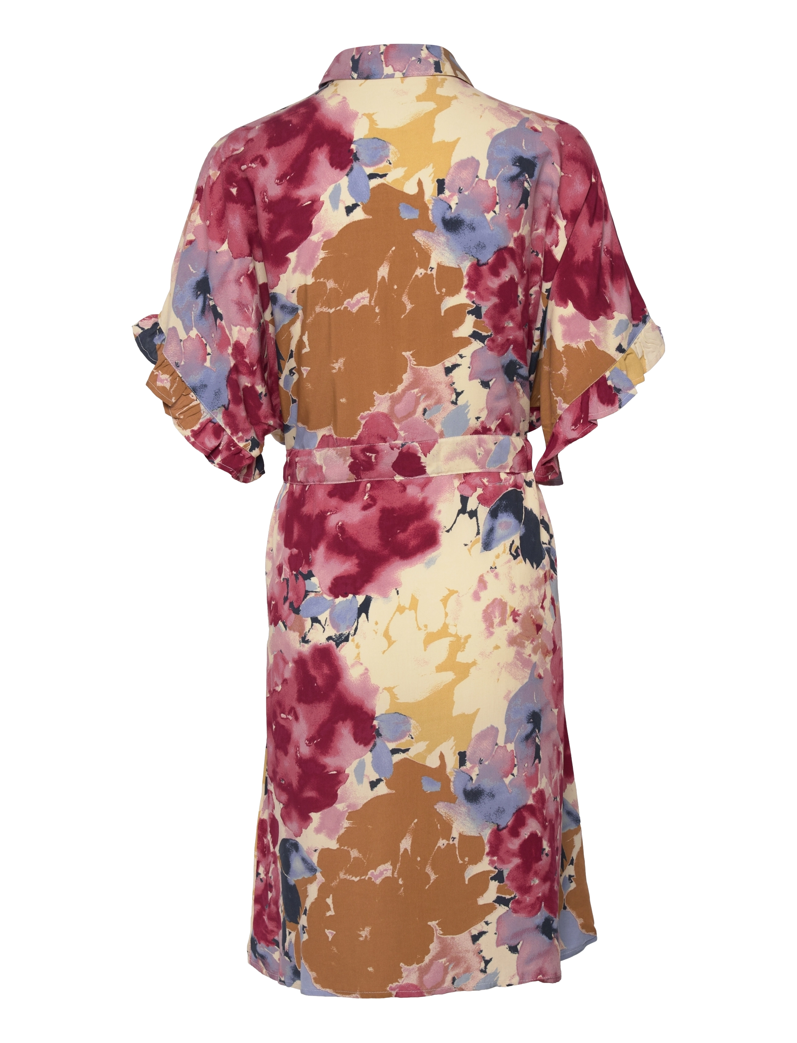 Soaked in Luxury - SLSaphira Dress - pink large watercolor print - 1