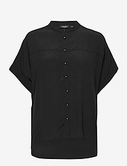 Soaked in Luxury - SLHelia Shirt SS - kortärmade skjortor - black - 0