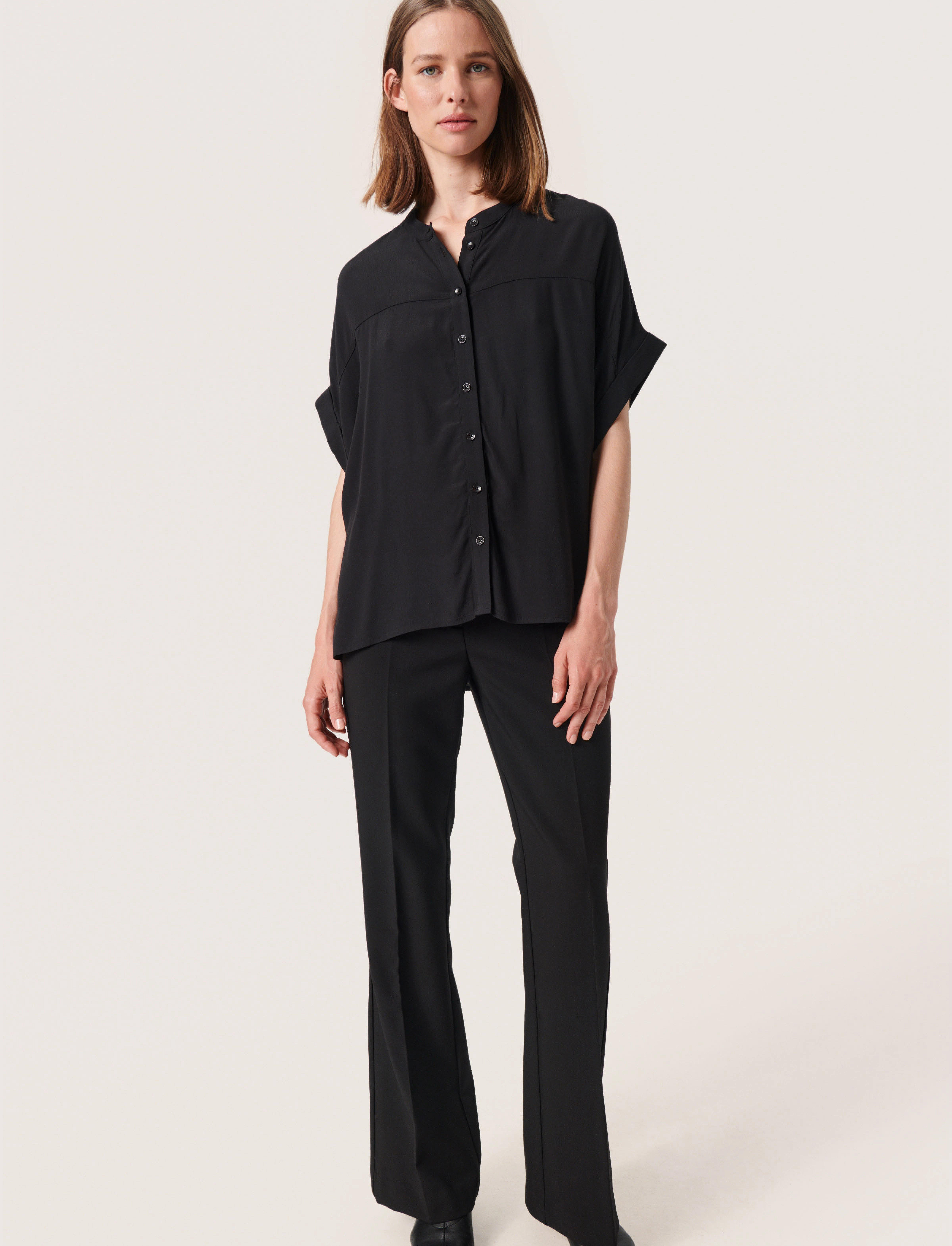 Soaked - SLHelia Shirt SS - kortærmede skjorter - black - 3