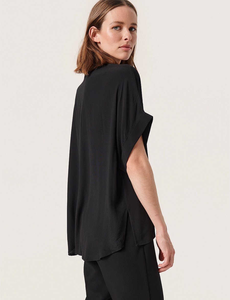 Soaked - SLHelia Shirt SS - chemises à manches courtes - black - 4
