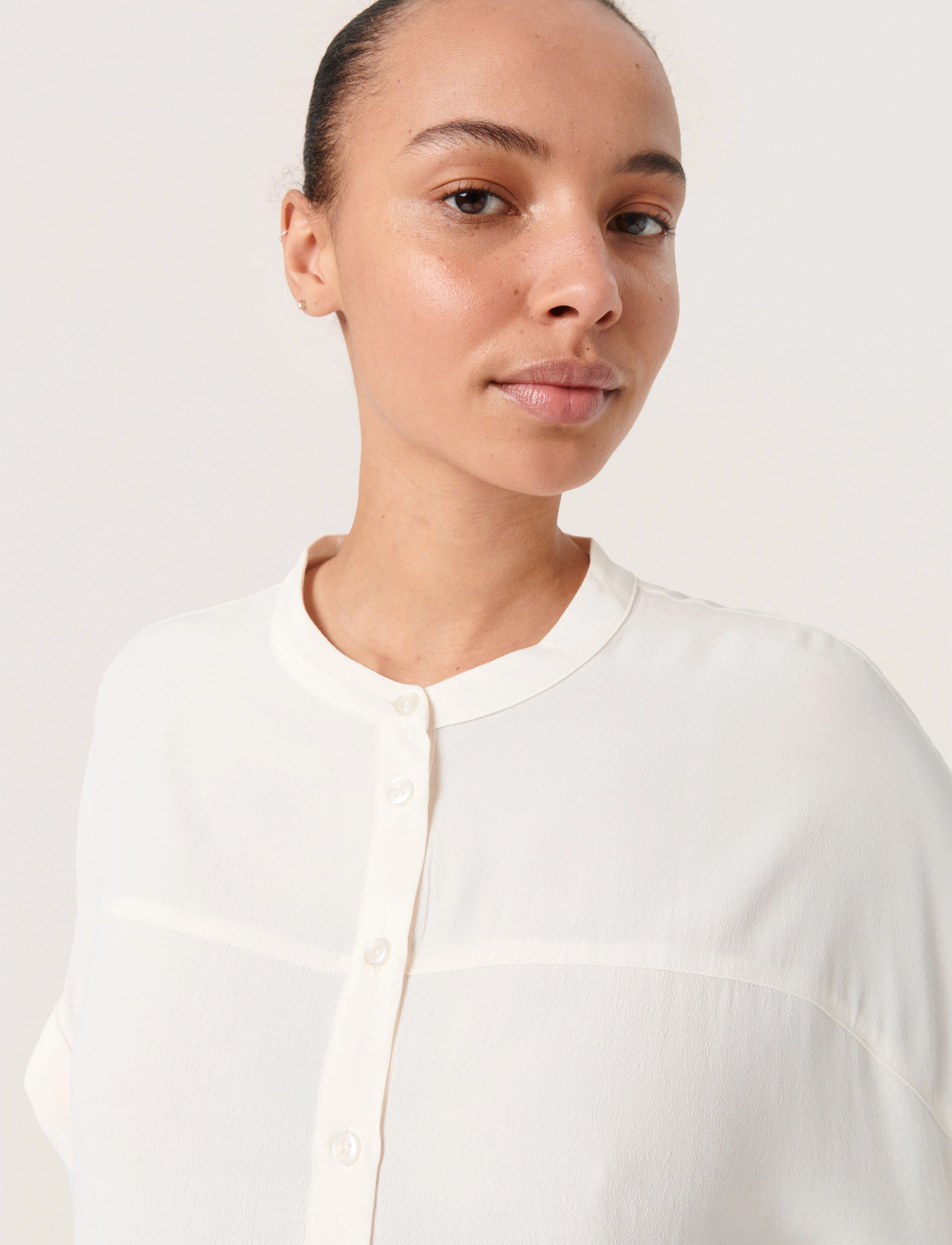 Soaked - SLHelia Shirt SS - overhemden met korte mouwen - broken white - 4