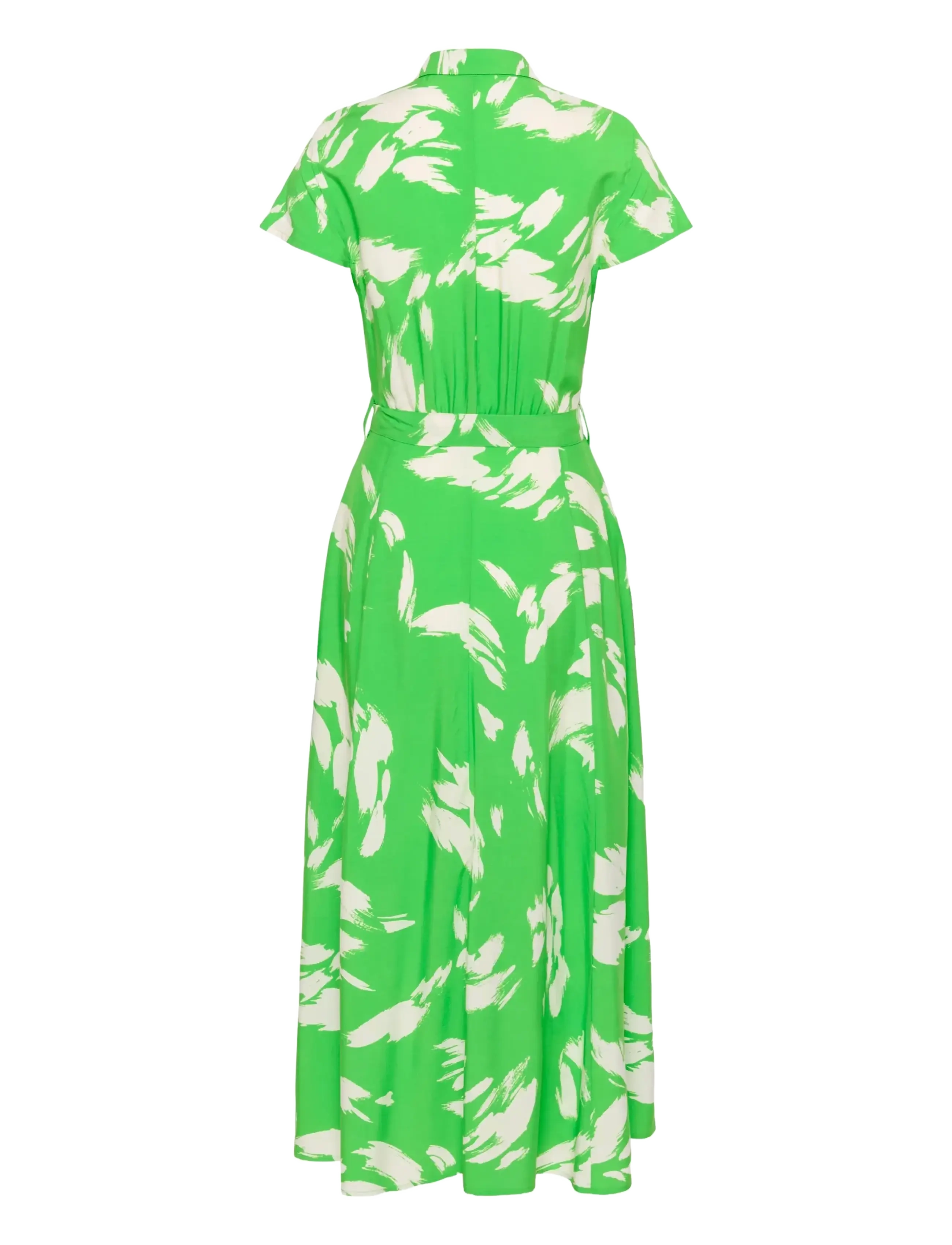 Soaked - SLArjana Maxi Dress SS - skjortekjoler - vibrant green splash print - 2
