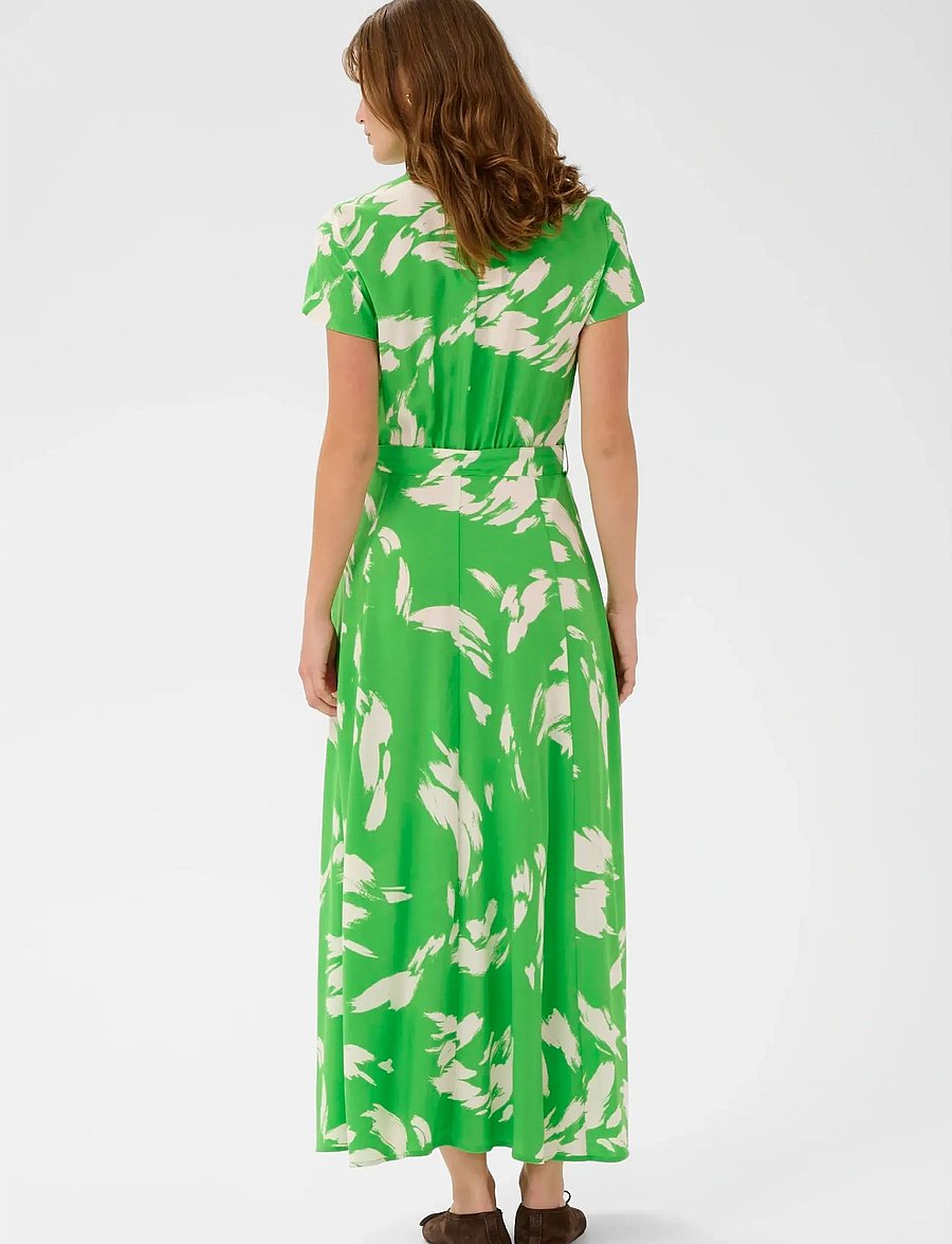 Soaked - SLArjana Maxi Dress SS - skjortekjoler - vibrant green splash print - 3