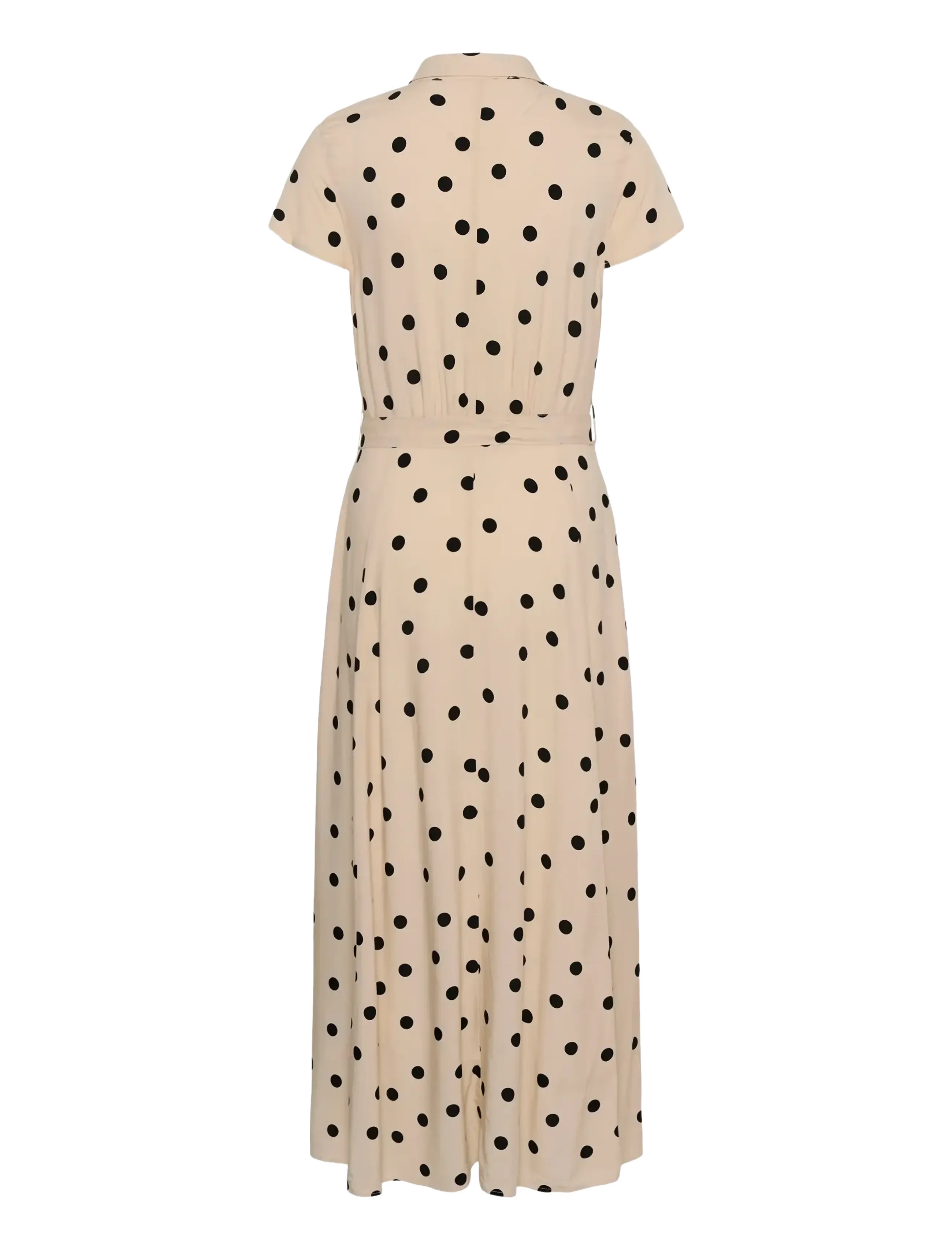 Soaked - SLArjana Maxi Dress SS - hemdkleider - oatmeal with black dots - 2