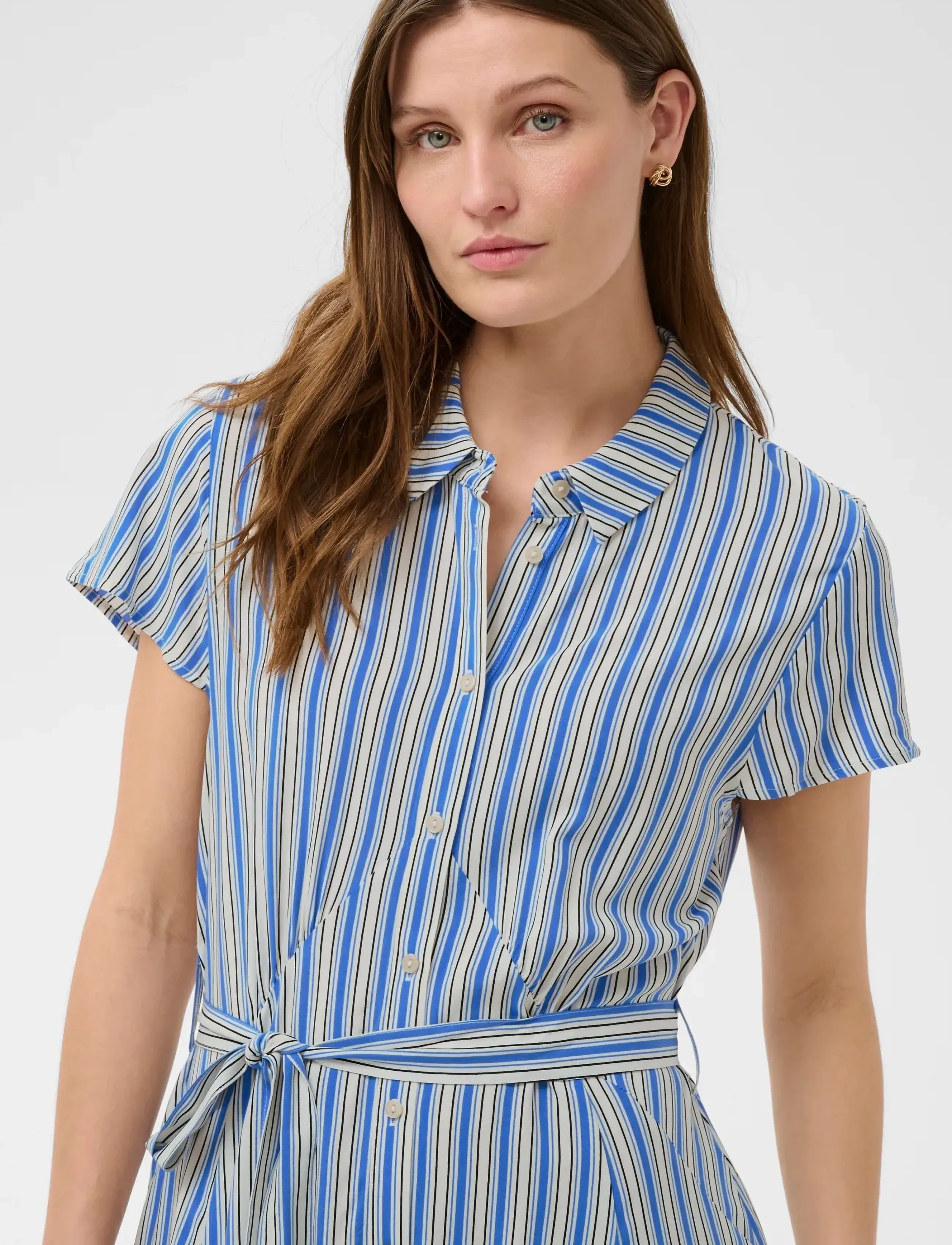 Soaked - SLArjana Maxi Dress SS - skjortekjoler - regatta stripe - 4