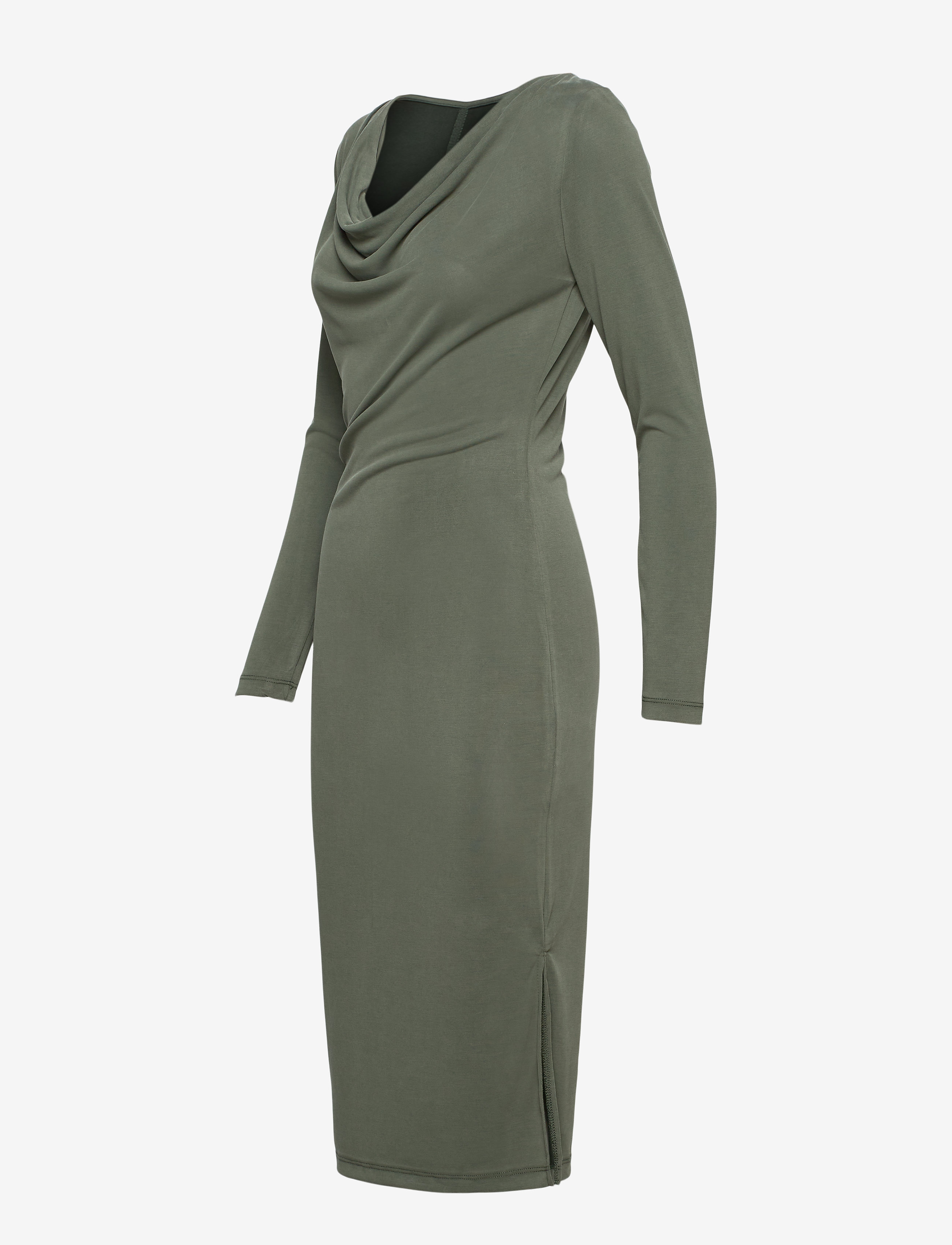 Soaked in Luxury - SxCody Waterfall Dress LS - climbing ivy - 3