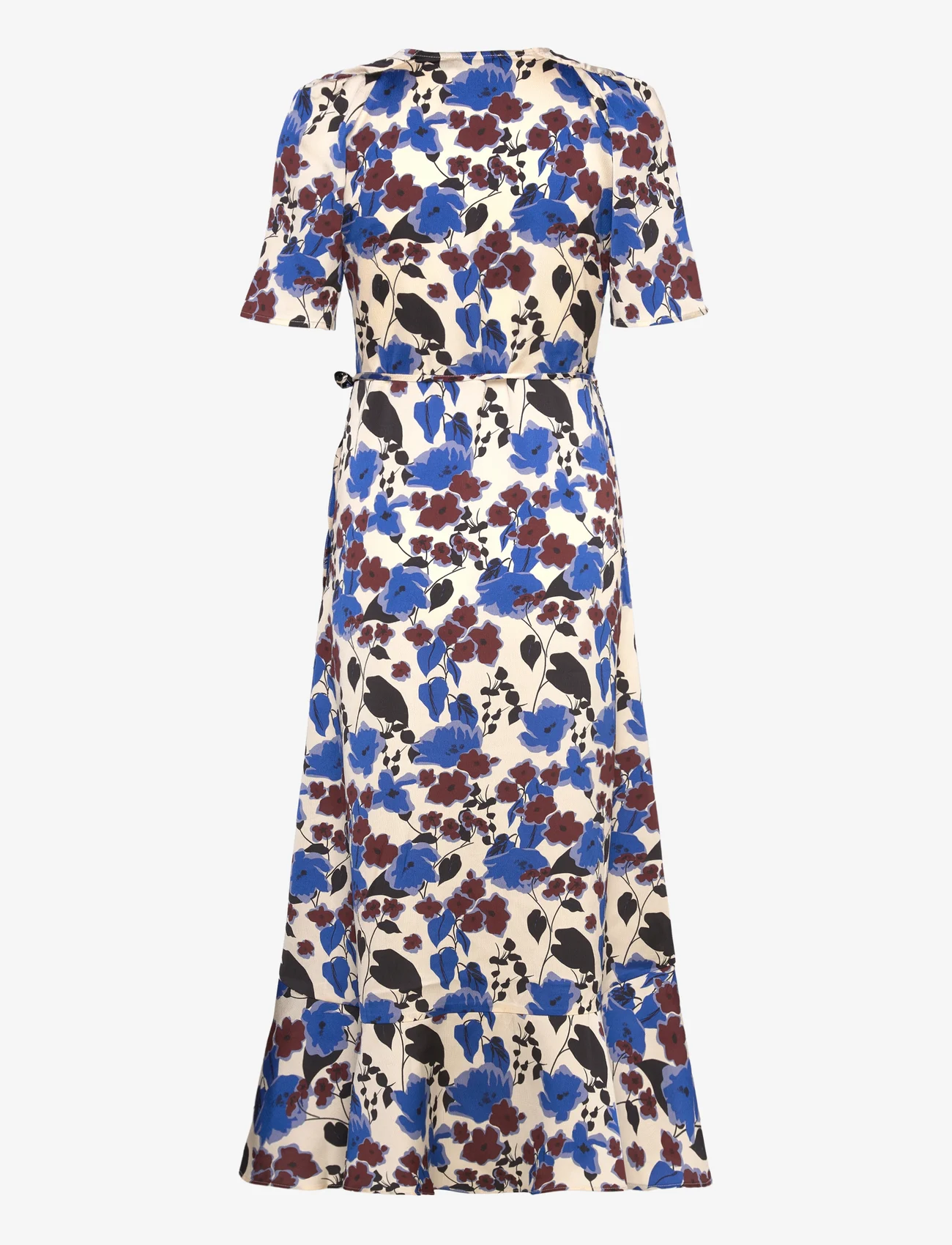 Soaked in Luxury - SLKarven Printed Dress SS - wrap dresses - sandshell graphic flower - 1